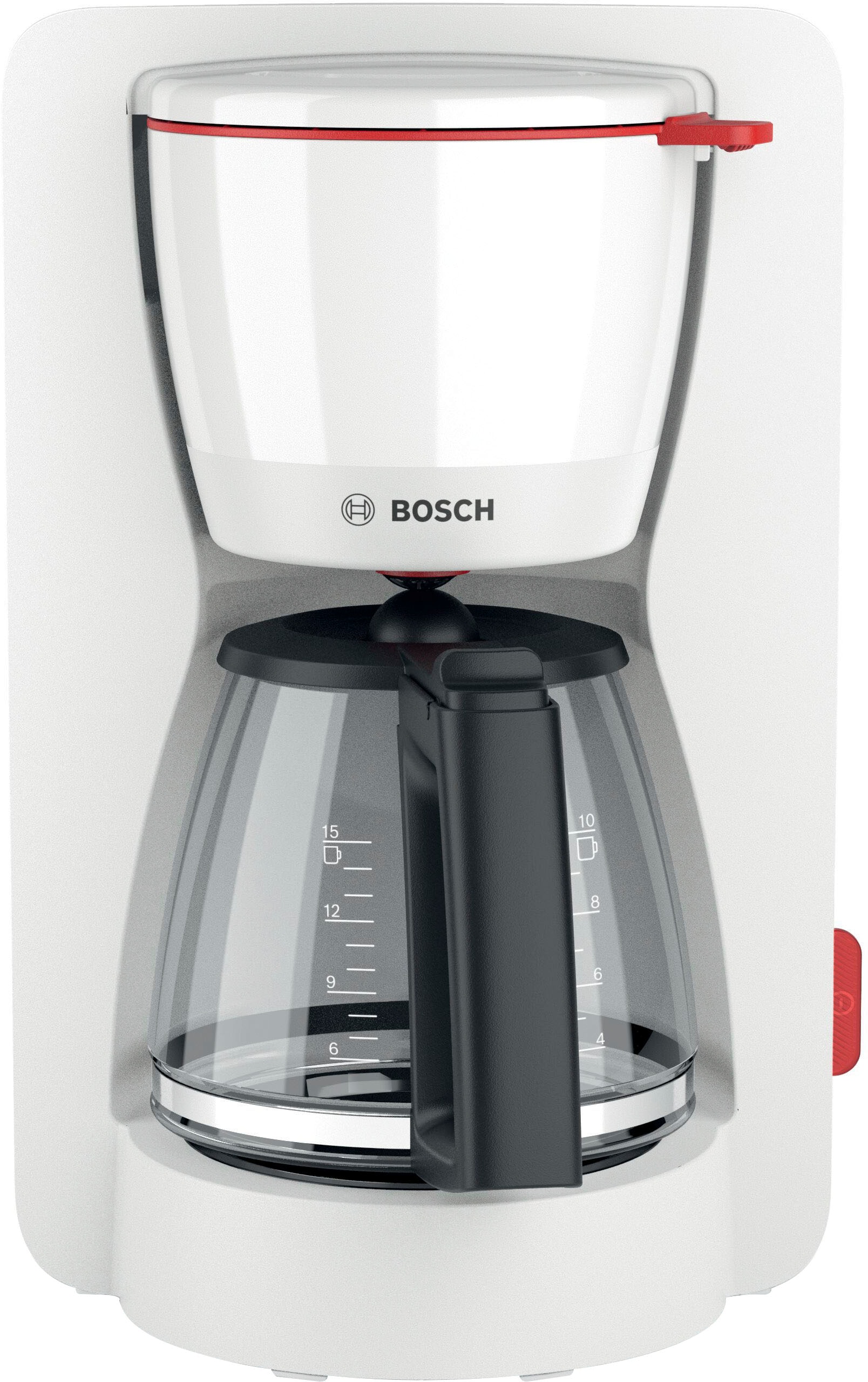 BOSCH Filterkaffeemaschine »MyMoment TKA3M131«, 1,25 l Kaffeekanne, Papierfilter, 1x4, 60min Warmhaltefunktion, Aroma intense, Entkalkungsprogramm, 1200 W