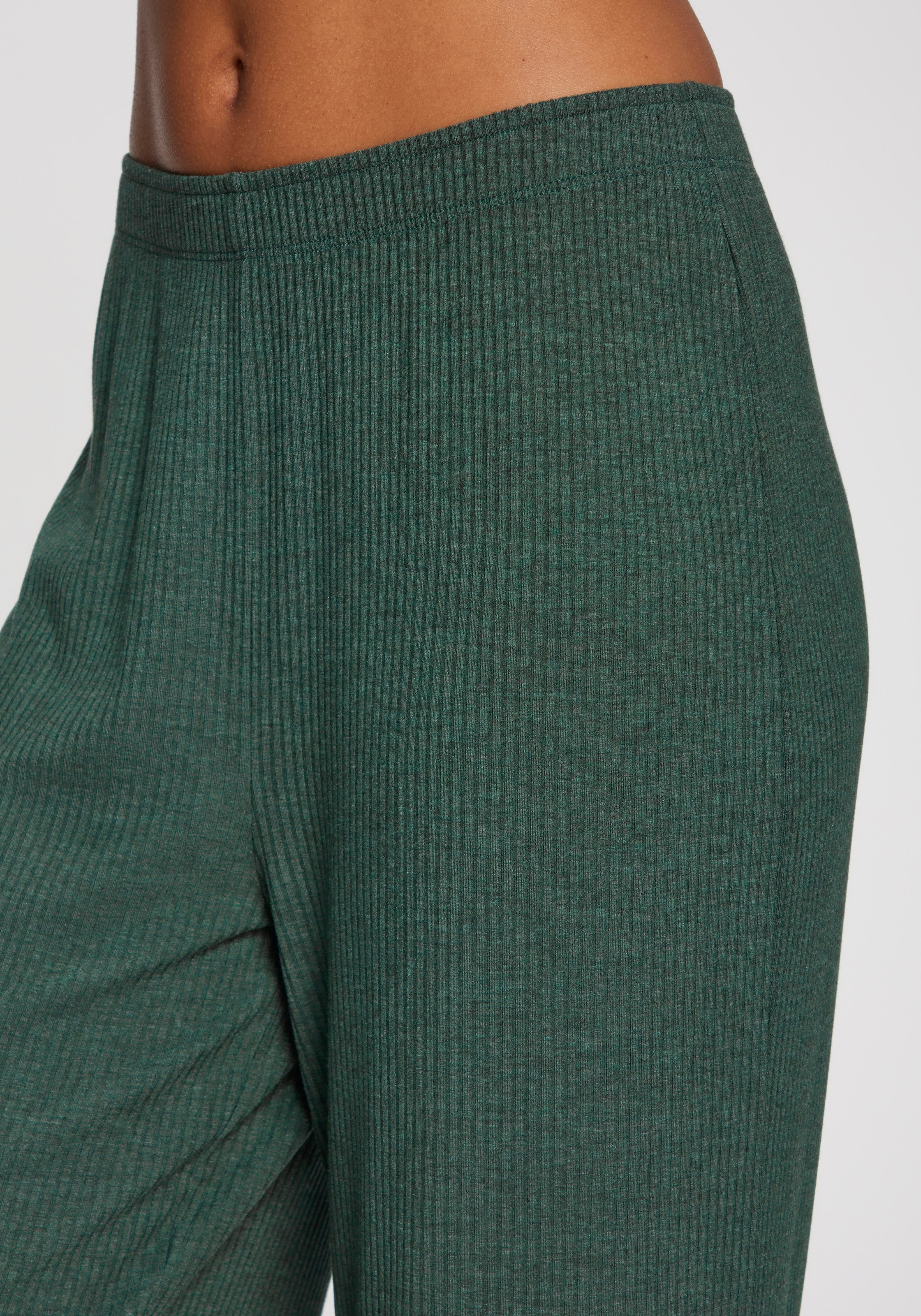 s.Oliver Pyjamahose, Aus weicher Rippqualität
