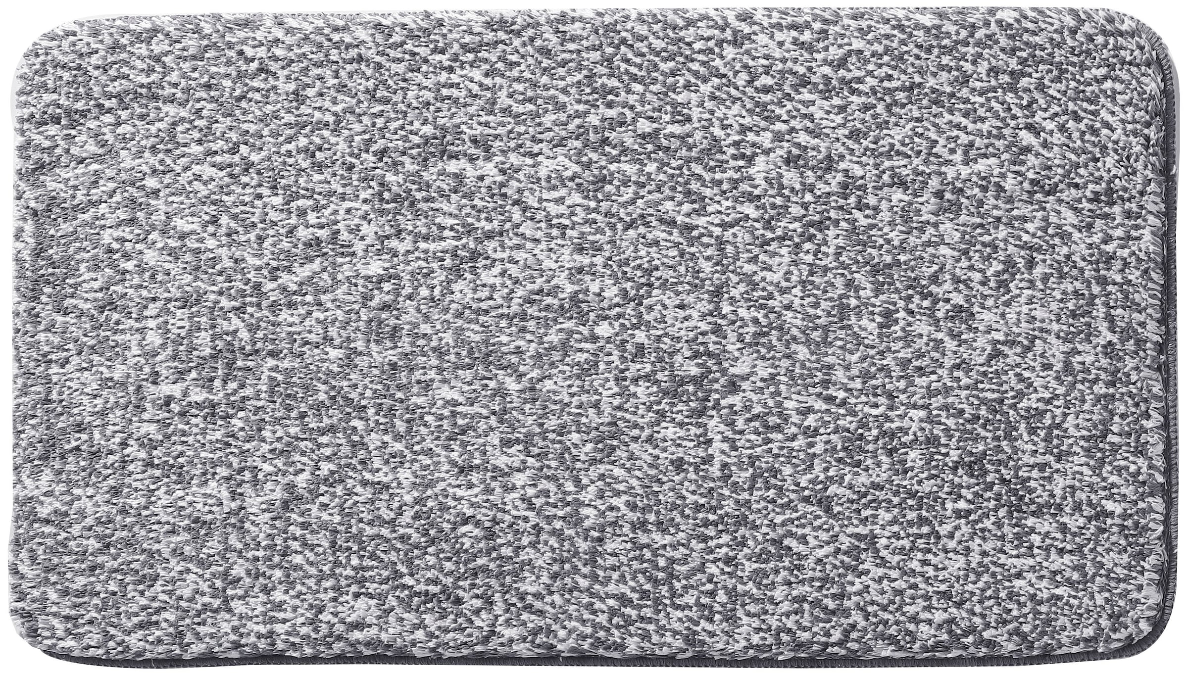 my home Badematte »Vanessa meliert, Badvorleger, Badezimmer Teppich, Duschvorleger« Höhe 20 mm rutschhemmend beschichtet strapazierfähig Badteppich, weiche Haptik, unifarben