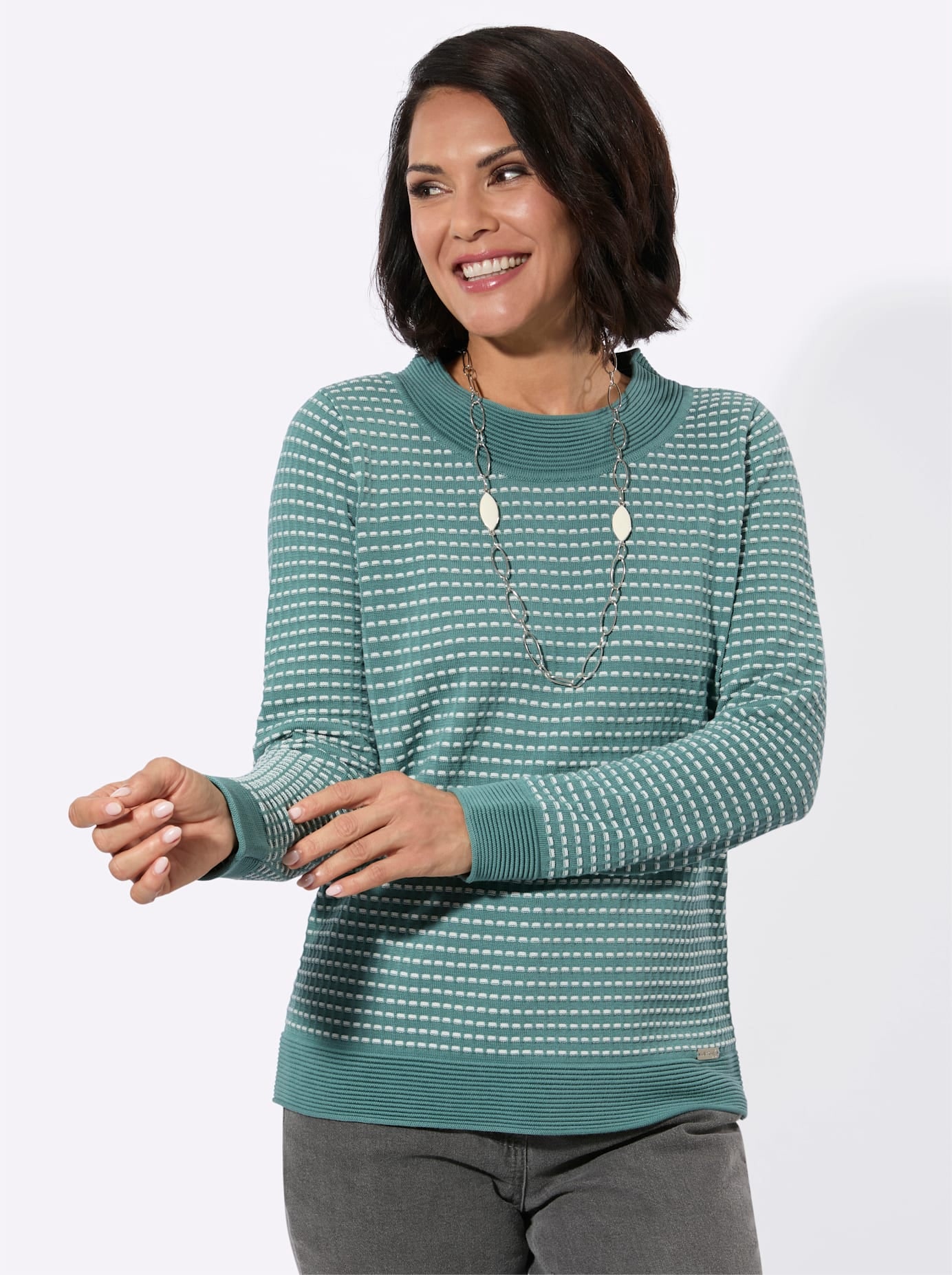 Casual Looks Rundhalspullover »Rundhals-Pullover«