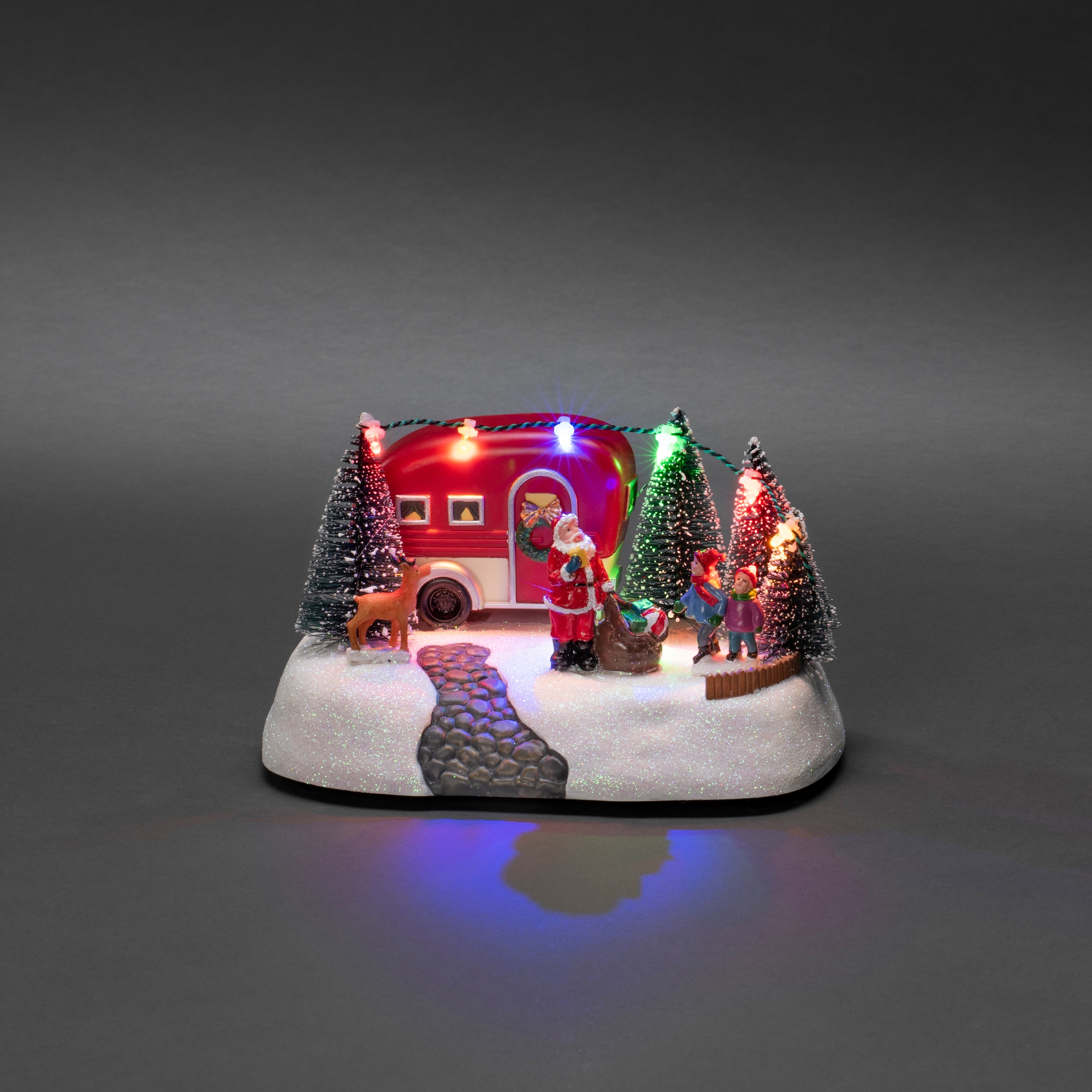 KONSTSMIDE Weihnachtsszene »Weihnachtsdeko«, 6 bunte Dioden