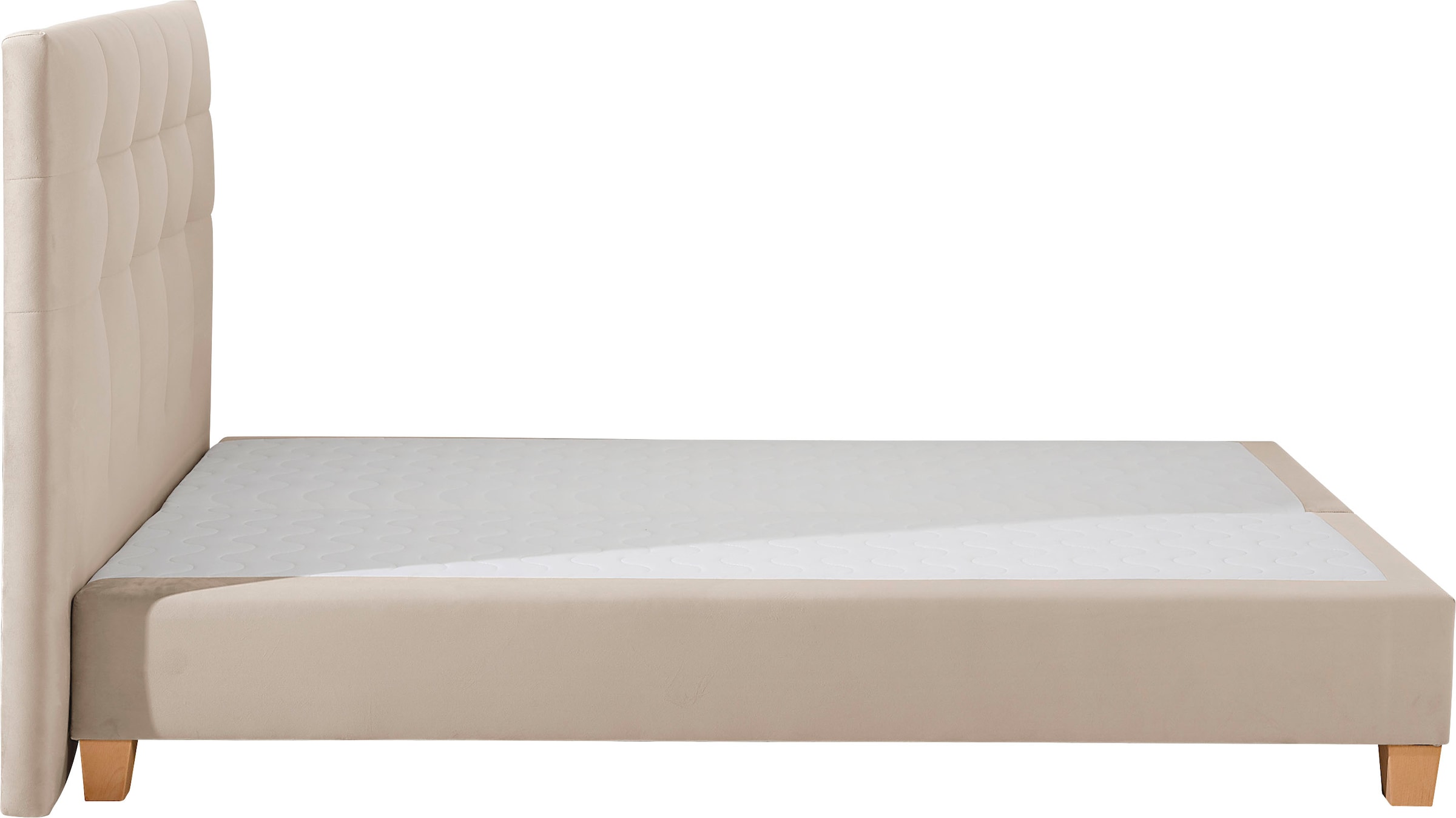 Home affaire Boxspringbett »Moulay«, inkl. Topper, in Überlänge 220 cm, 3 Härtegrade, auch in H4