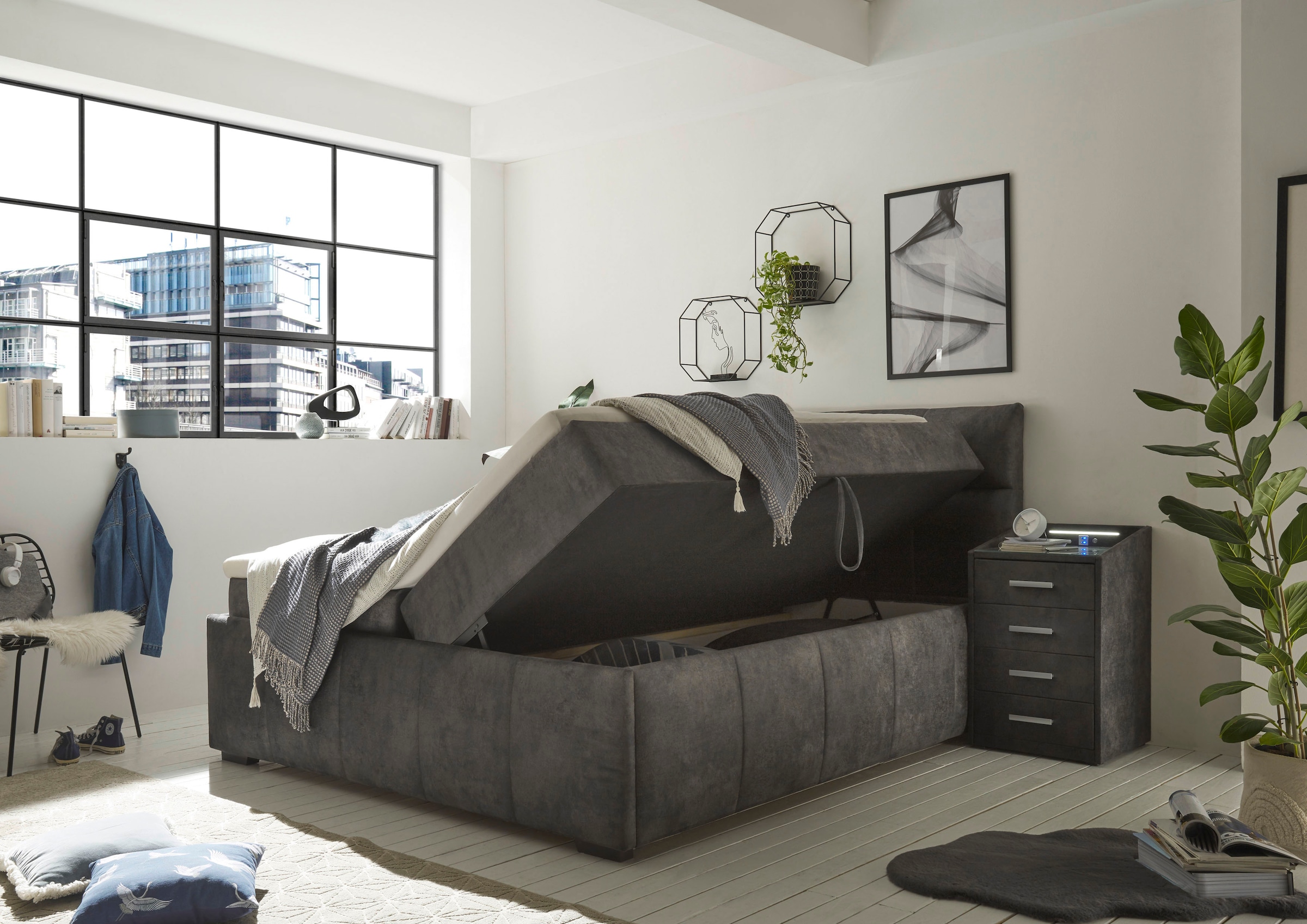 ED EXCITING DESIGN Boxbett »Avidano«, inkl. zwei Bettkästen