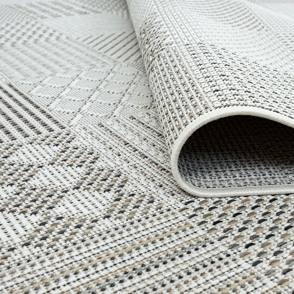 the carpet Teppich »Lagos« rechteckig 5 mm Höhe moderner robuster In und Outdoor Teppich