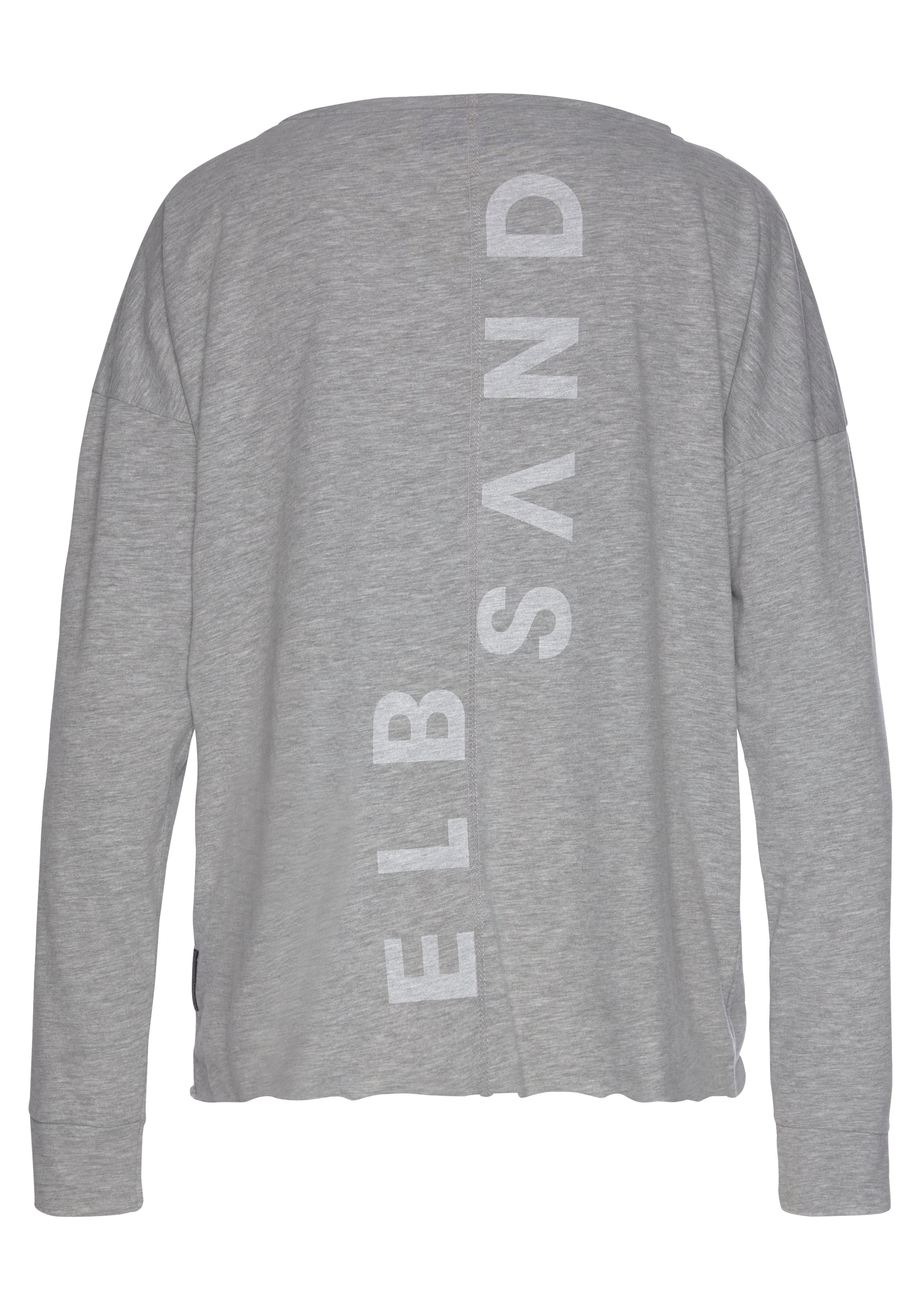 Elbsand Langarmshirt »Eltje« mit Logodruck hinten, Longsleeve aus Baumwoll-Mix