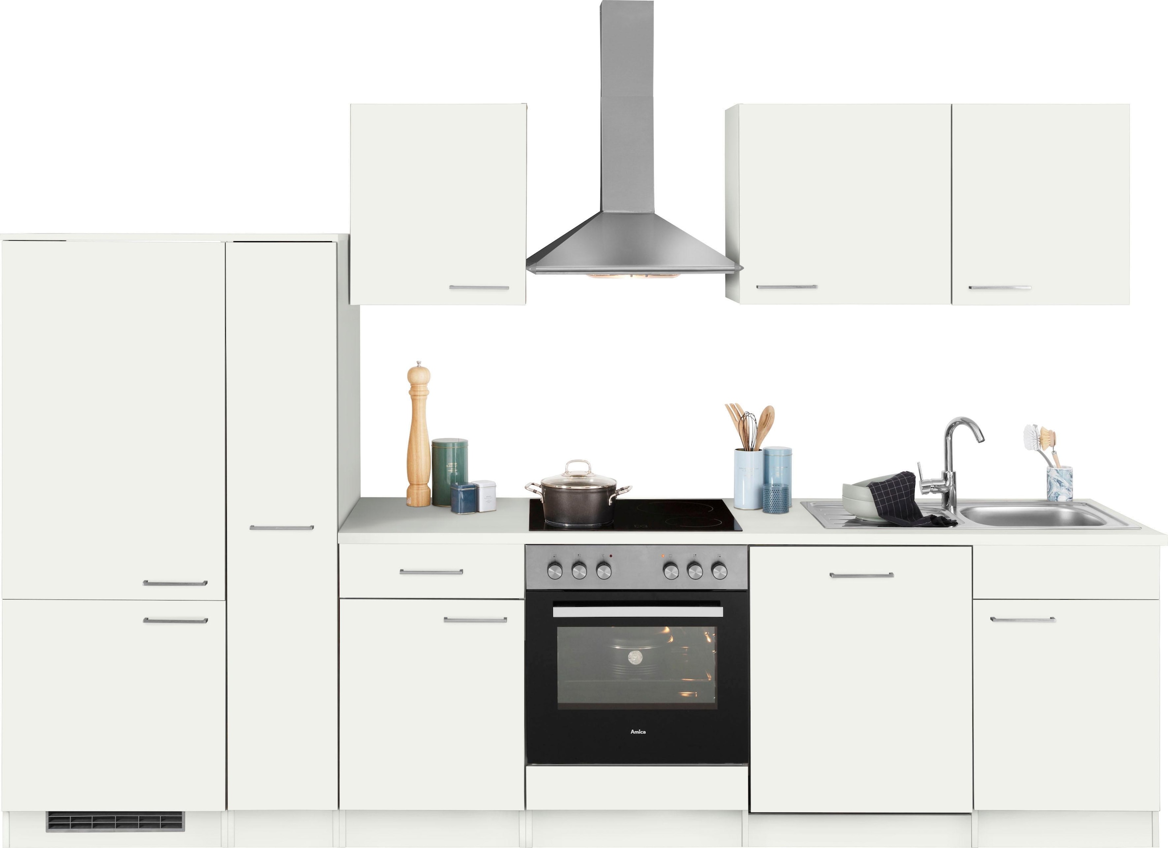 wiho Küchen Küchenzeile »Zell«, ohne E-Geräte, Breite 310 cm online bei OTTO | Backofenumbauschränke