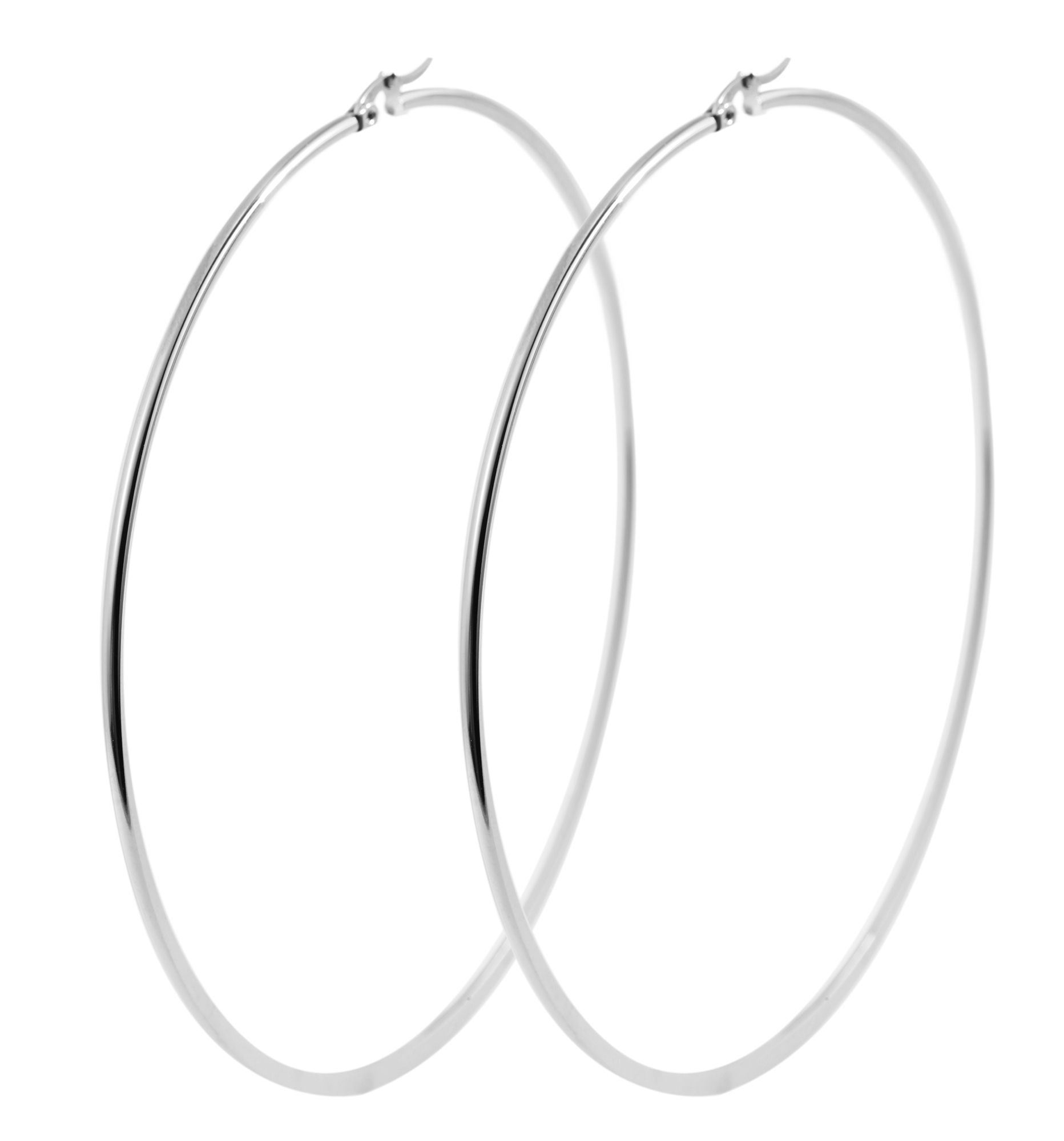 Adelia´s Paar Creolen »Damen Ohrringe ¿ Creole aus Edelstahl«