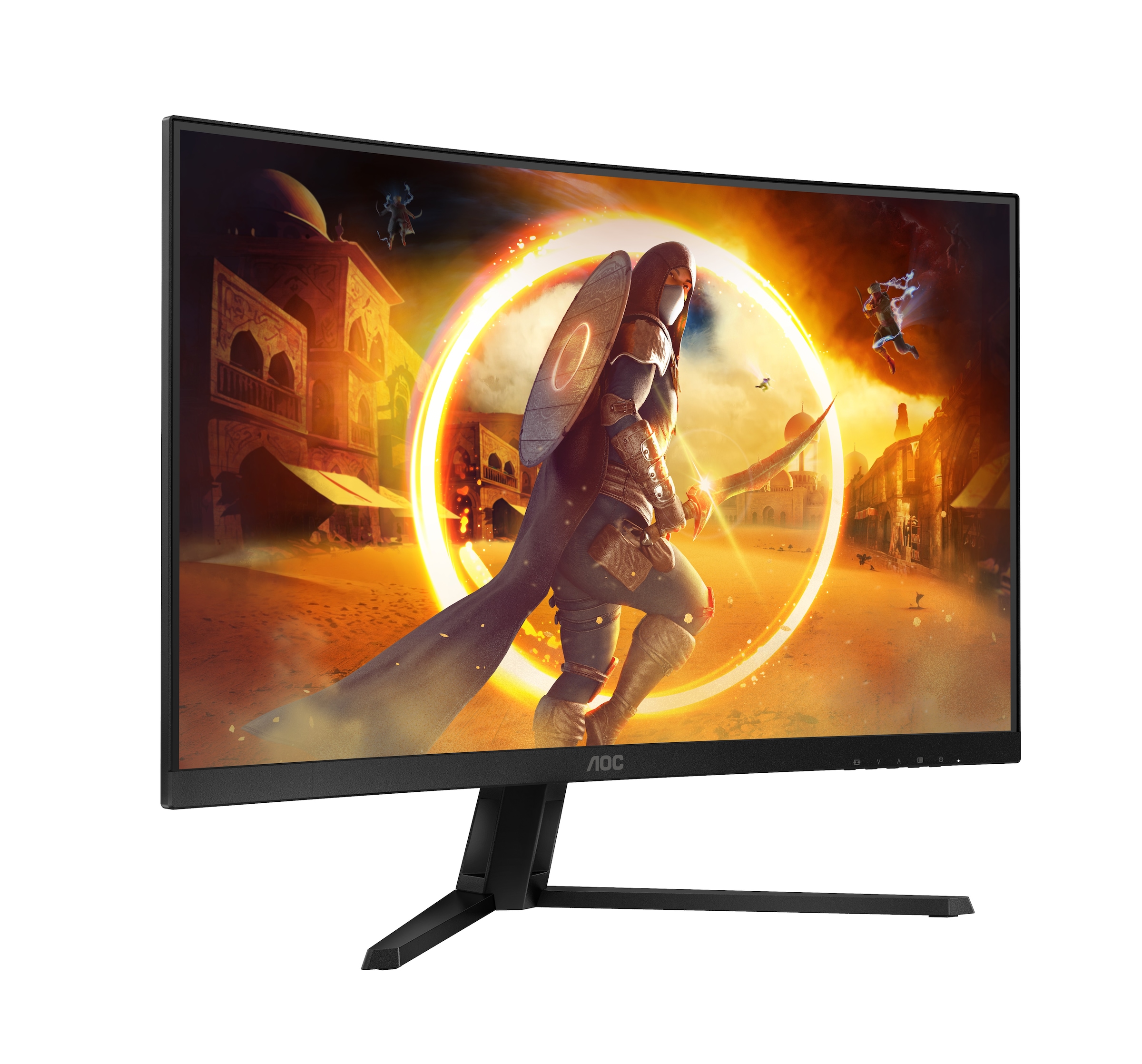 Cougar Gaming-PC-Komplettsystem »DUOFACE PRO BK SET2658«, (+ 16“ AOC 16T3EA Monitor), Windows 11, DDR5 RAM + 32" AOC CQ32G4VE Curved Gaming-Monitor