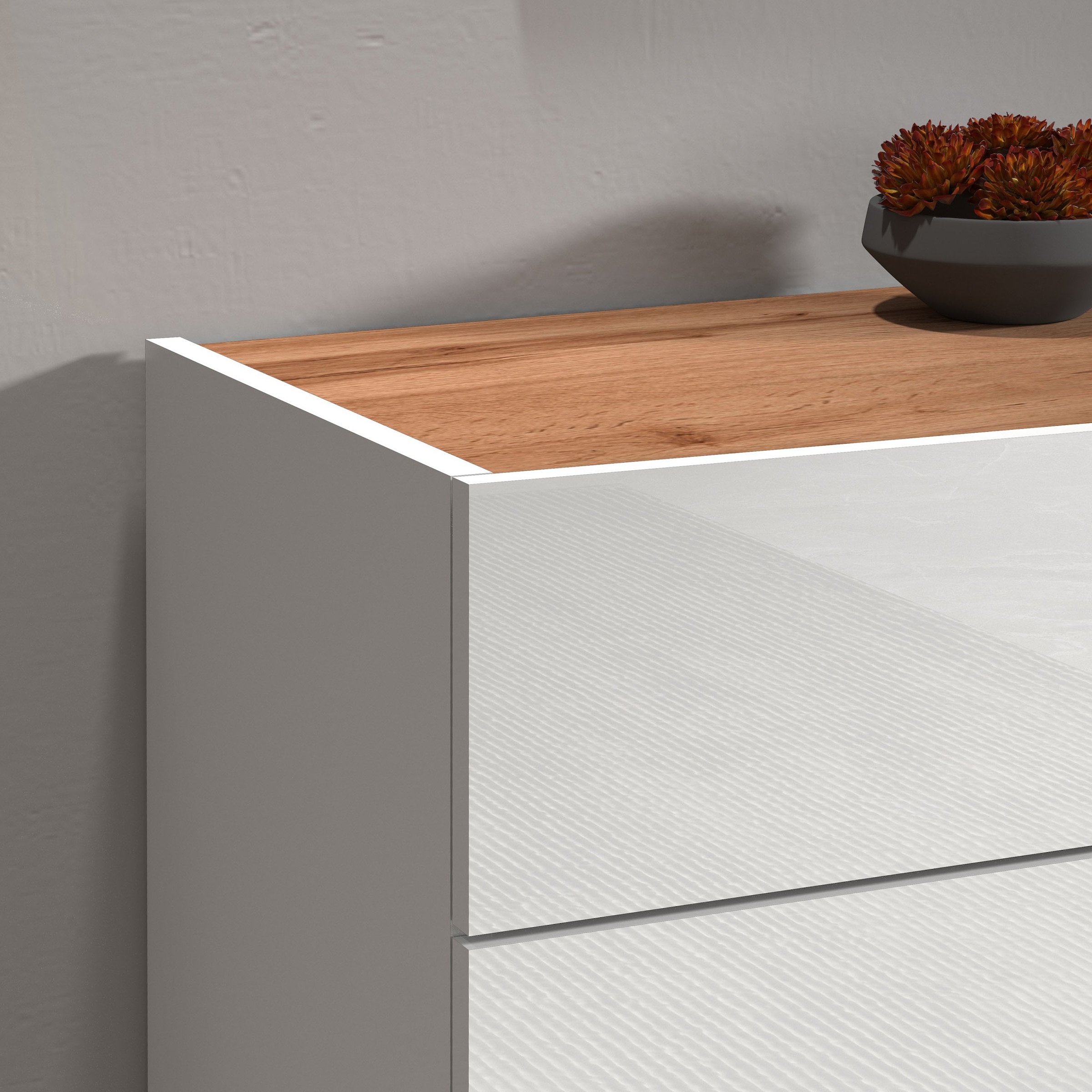 INOSIGN Sideboard »Garda, Kommode, Schrank, Kredenz«, 2 Türen, 1 Schublade,grifflos Breite 80,9 cm