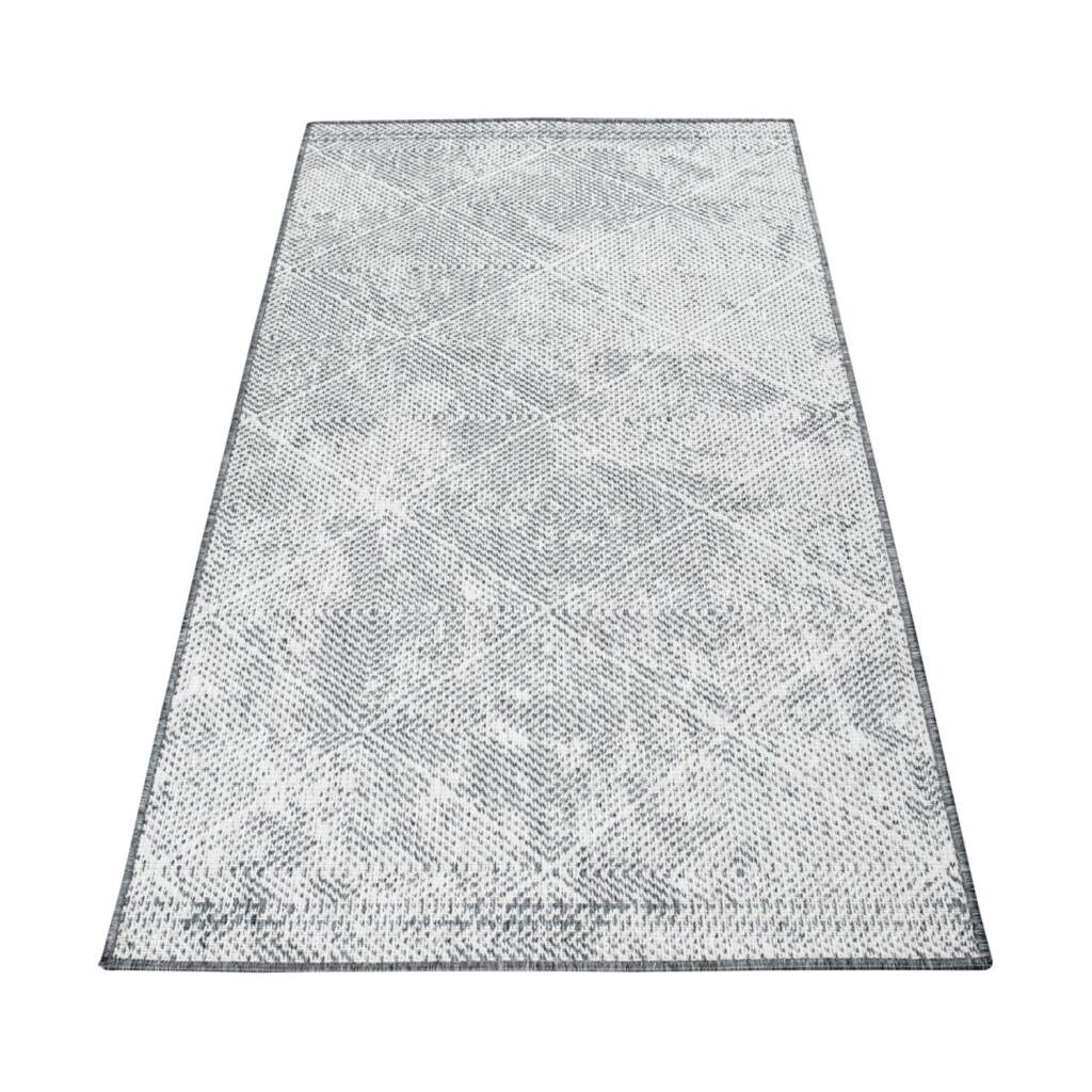 Carpet City Outdoorteppich »DUO RUG 5845« rechteckig 5 mm Höhe Wendeteppich Wetterfest In- & Outdoor, Balkon, Terrasse, Wohnzimmer