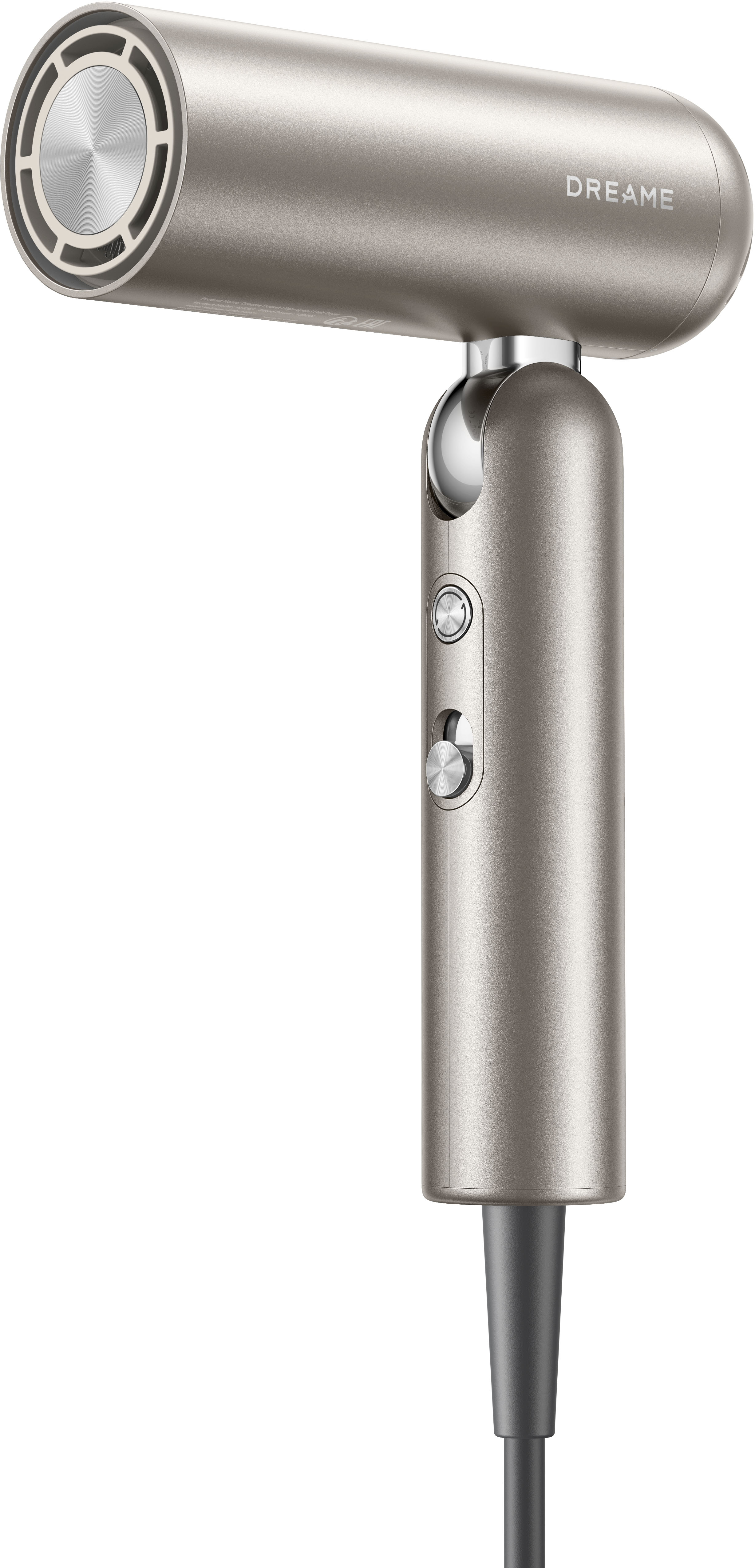 Dreame Haartrockner »Pocket High-Speed Hair Dryer« 1.300 W 2 Aufsätze klappbarer Reiseföhn, 2 Düsen für verschiedene Frisuren in goldfarben