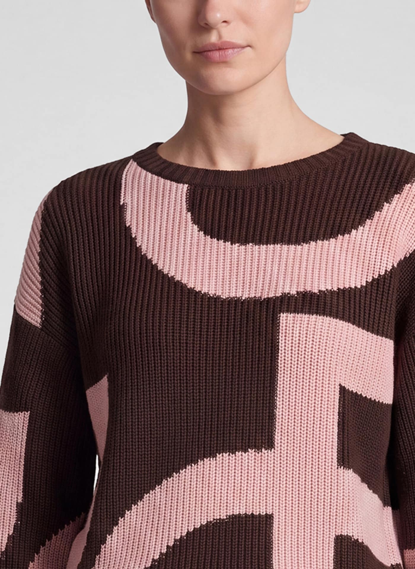 Rabe Strickpullover mit grafischem Muster