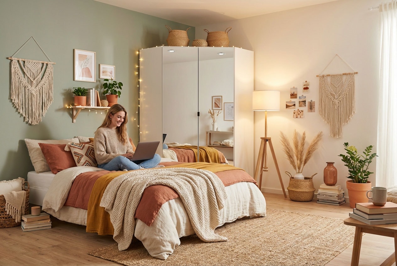 rauch Eckkleiderschrank »Kleiderschrank Schrank Ankleidezimmer Schlafzimmer Garderobe ONTARIO« mit vollflächig aufgelegtem Spiegel,  voll ausgestattet mit großzügigem Stauraum MADE IN GERMANY