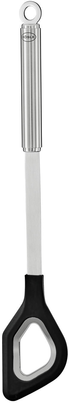 Rösle Kochlöffel Rührlöffel mit Aufhängeöse in schwarz, Größe Länge: 32,5 cm