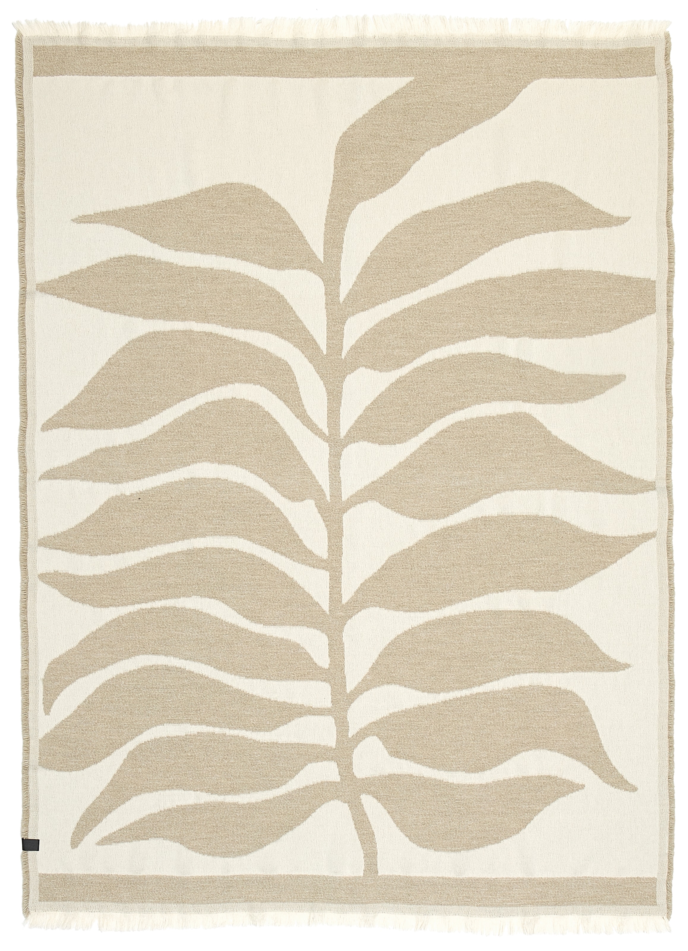 SCHÖNER WOHNEN-Kollektion Wohndecke »View« mit zweifarbigem Blättermotiv