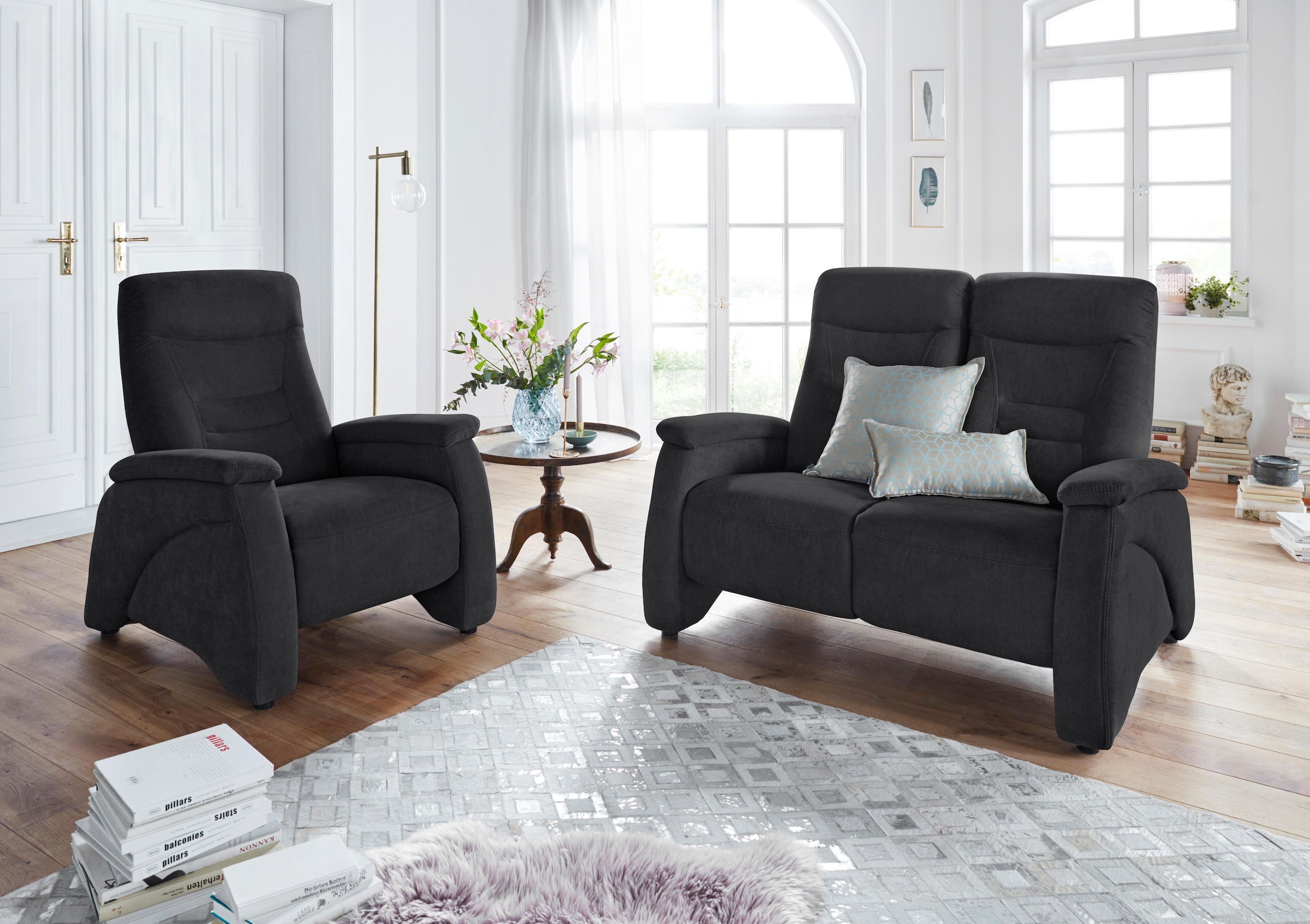 exxpo - sofa fashion 2-Sitzer »Ascoli, Kinosofa mit hohem Sitzkomfort, bequeme Armlehnen« hoher Rücken, inkl. Relaxfunktion