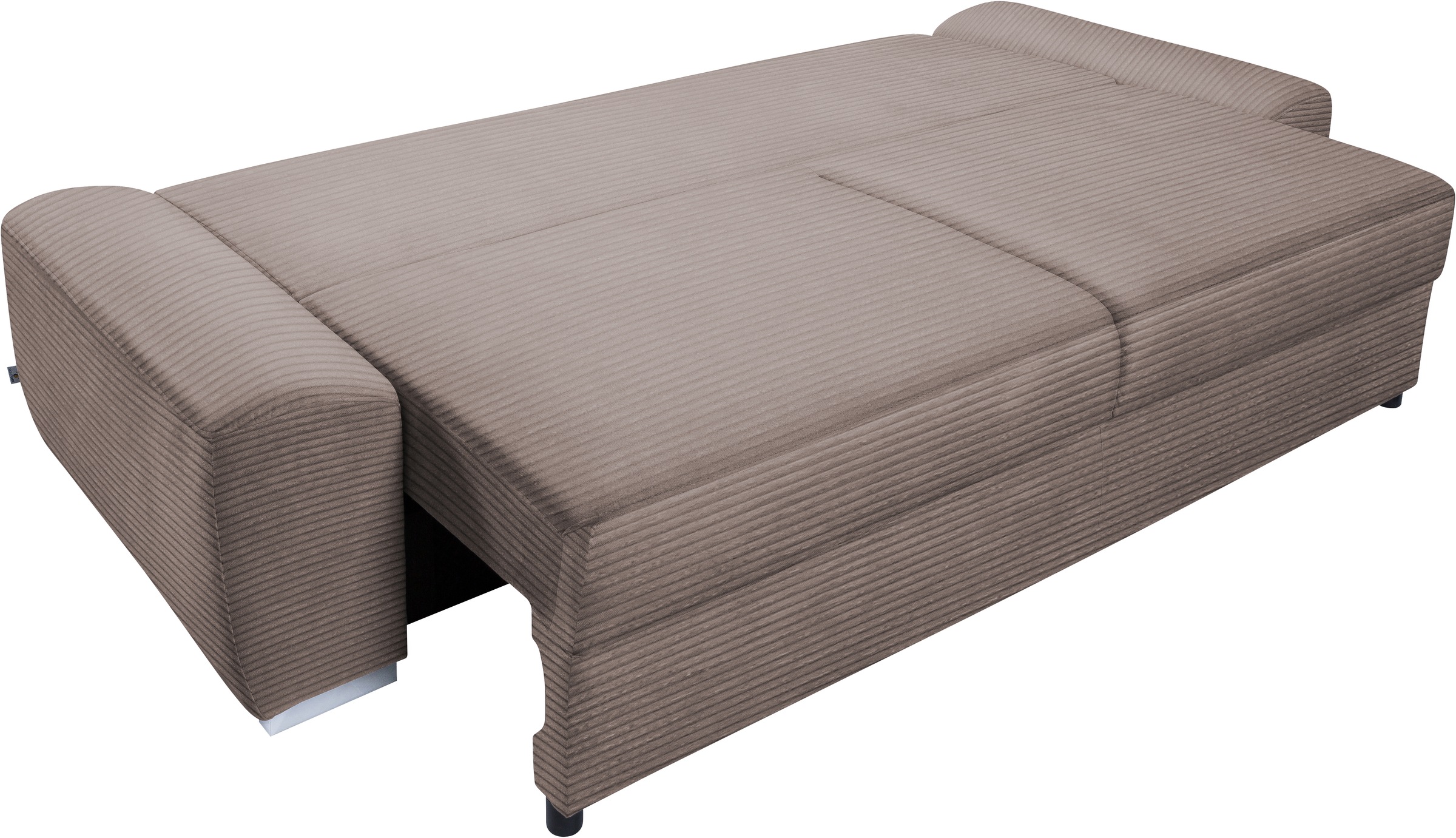 exxpo - sofa fashion 2-Sitzer »SOLSBURY, Sofa, Schlafsofa«, inkl. Federkern-Polsterung, Bettfunktion und Stauraum, in Cord