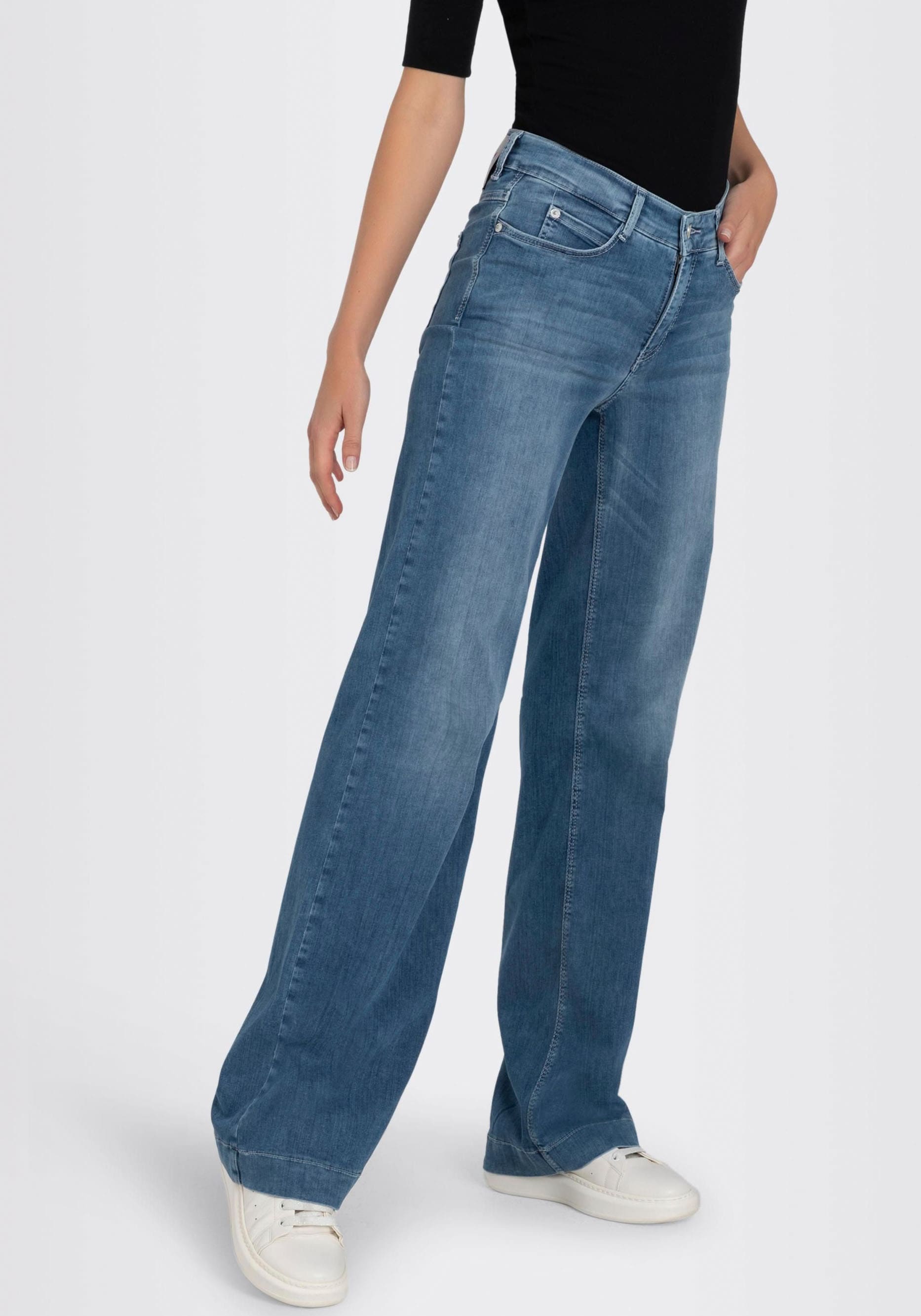 MAC Weite Jeans »DREAM WIDE«, mit weitem Bein-Stretch