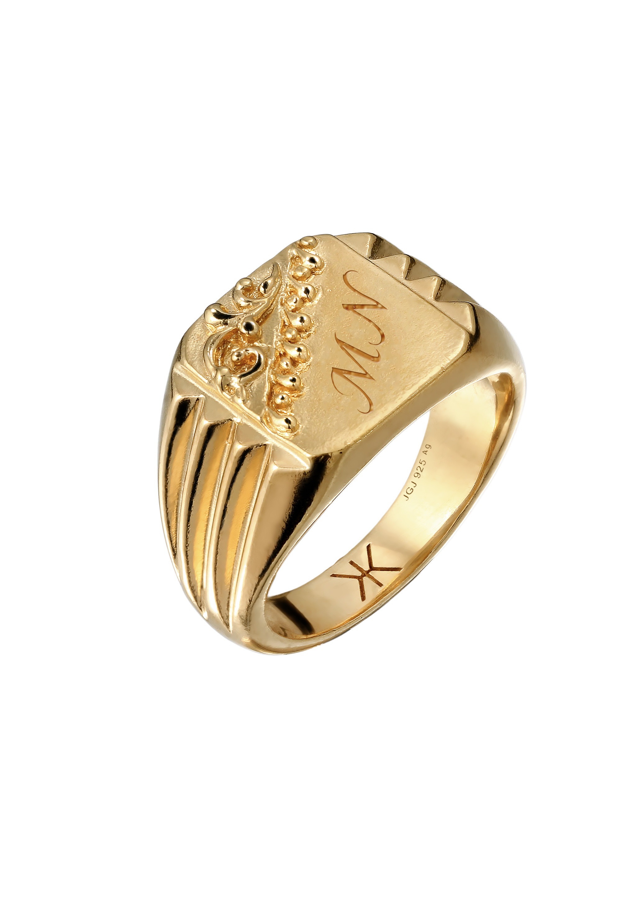 Kuzzoi Siegelring »Ring Siegelring 925 Sterling Silber«