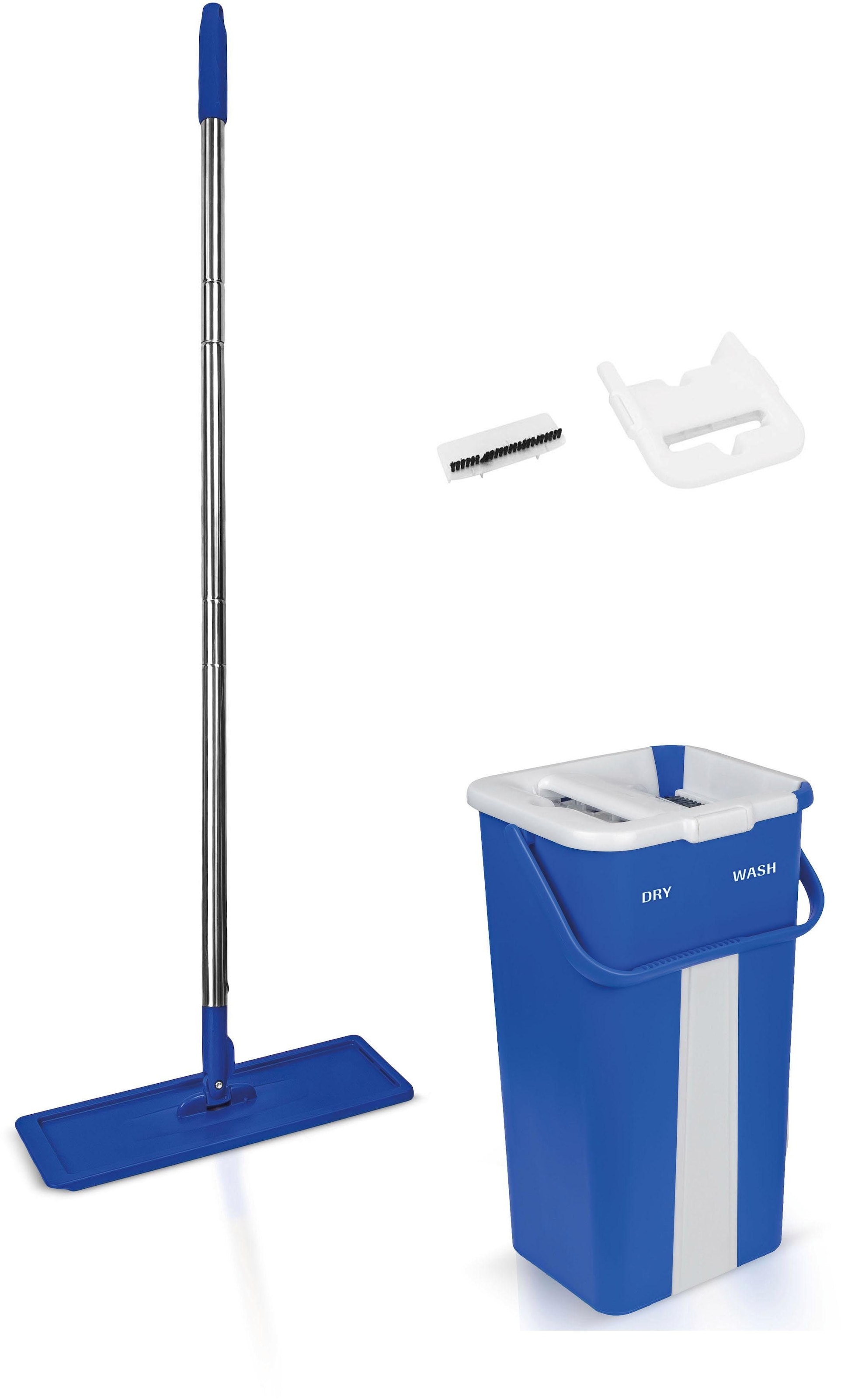 Bodenwischer-Set »Livington Touchless Mop«, inkl. Doppeleimer und Mikrofaserpad, 2,7...