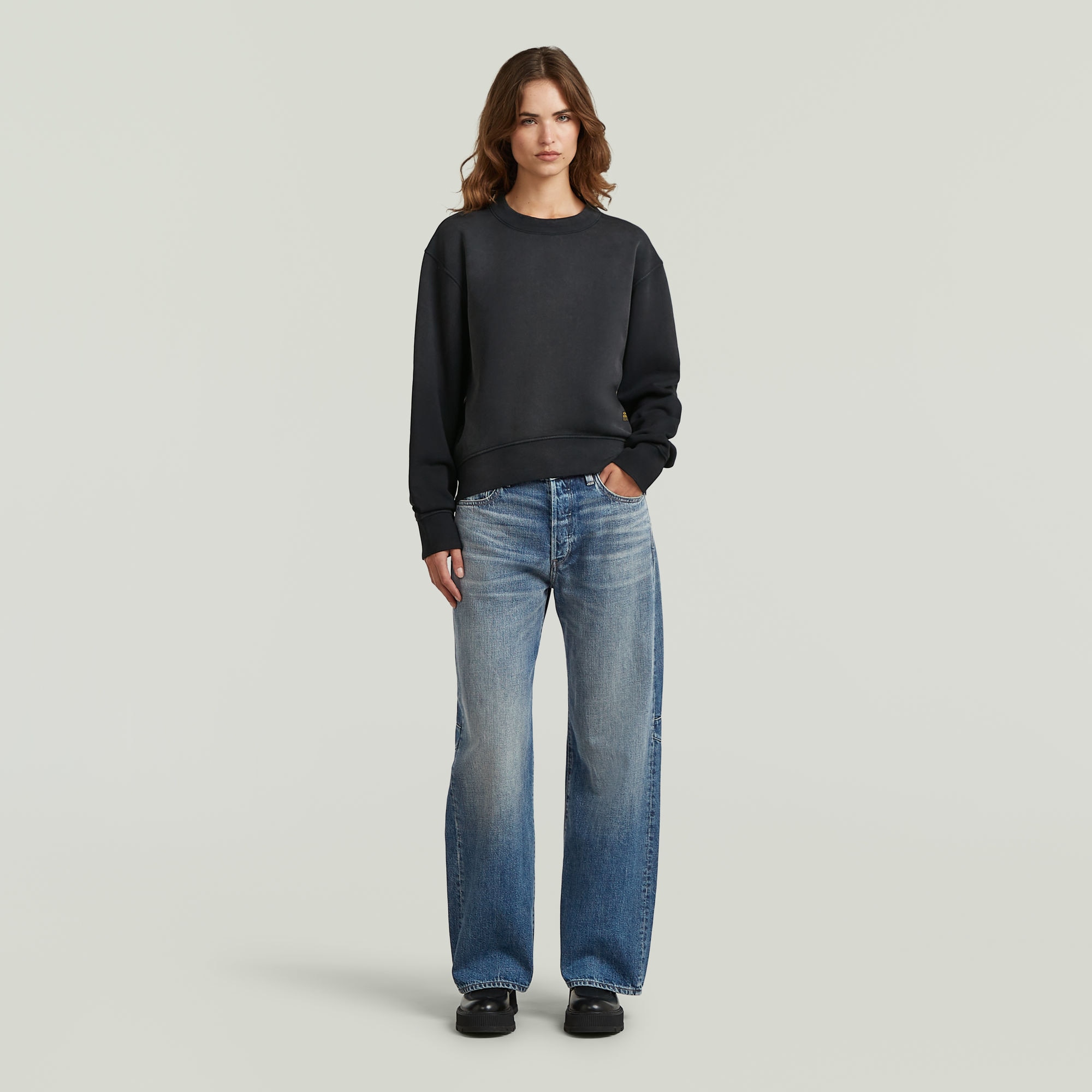 G-STAR Sweatshirt »Unit Relaxed wmn«, aus Baumwolle, Rundhalsform

