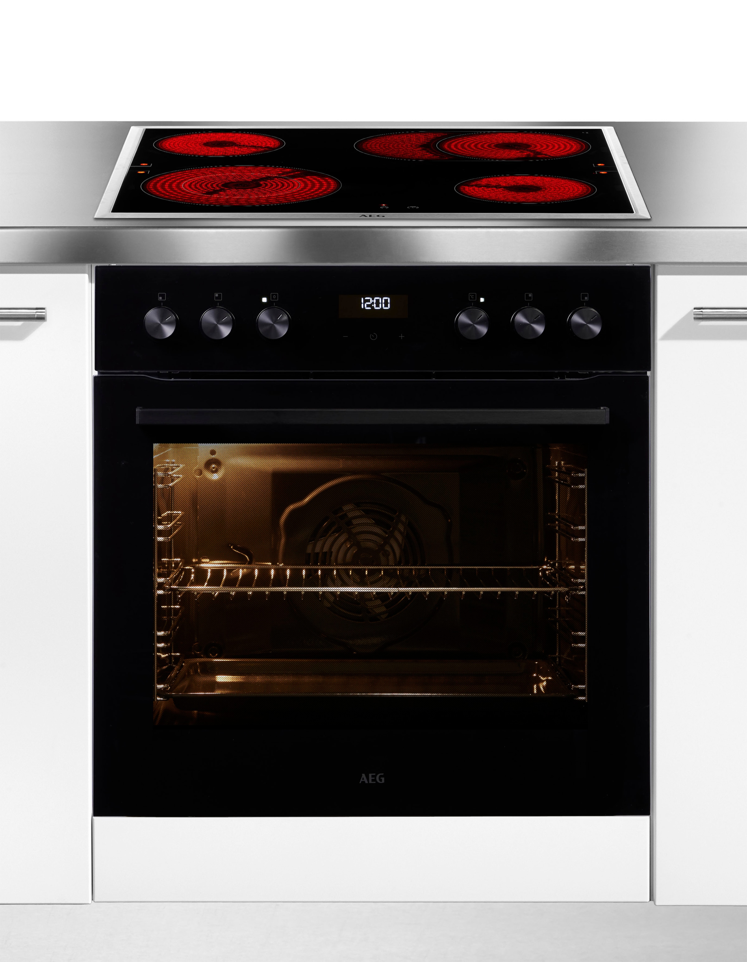 AEG Elektro-Herd-Set Serie 5000 »HH24HSB«, Aqua Clean, Multilevel Cooking