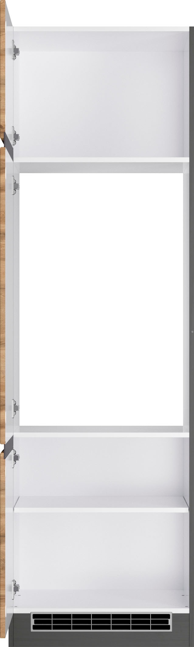 KOCHSTATION Kühlumbauschrank »KS-Riesa« Breite 60 cm, MDF-Fronten