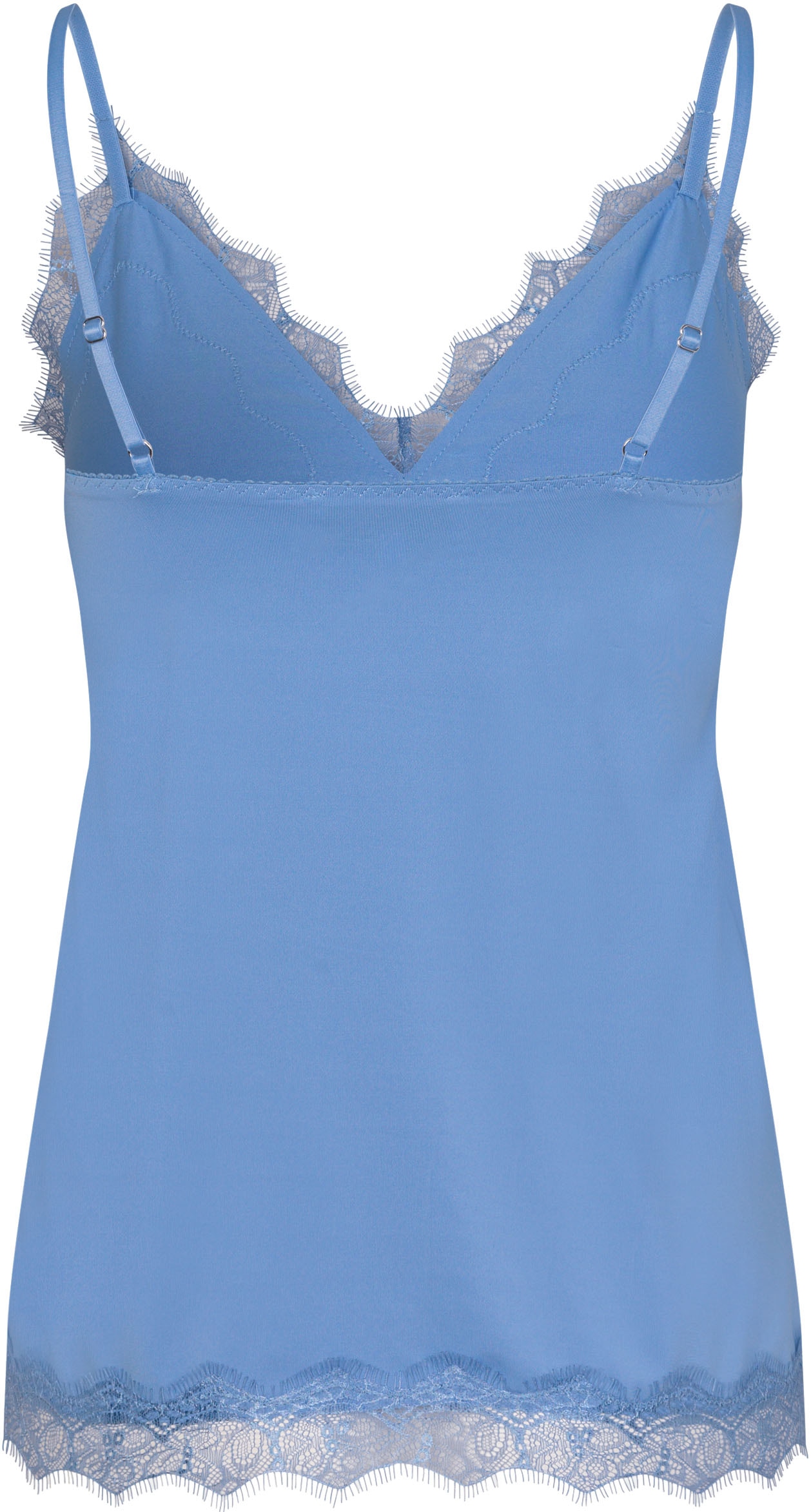 rosemunde Spaghettitop »Billie Strap Top« Vintage-Spitzenbesatz an Ausschnitt und Saum, feminin