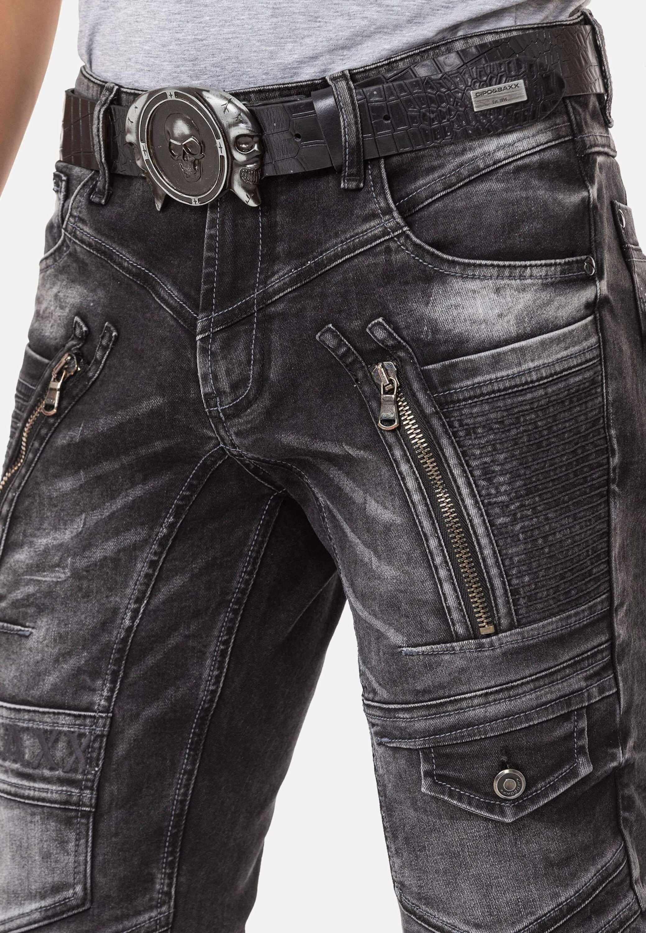 Cipo & Baxx 5-Pocket-Jeans »Cipo & Baxx Jeans« Jeans im Used-Look