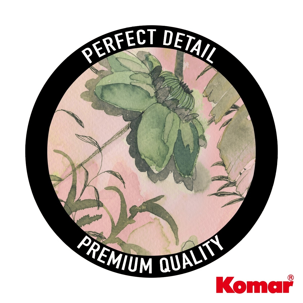 Komar Fototapete »Vlies Fototapete - Flower Chain - Größe 200 x 250 cm« Motiv | bedruckt glatt