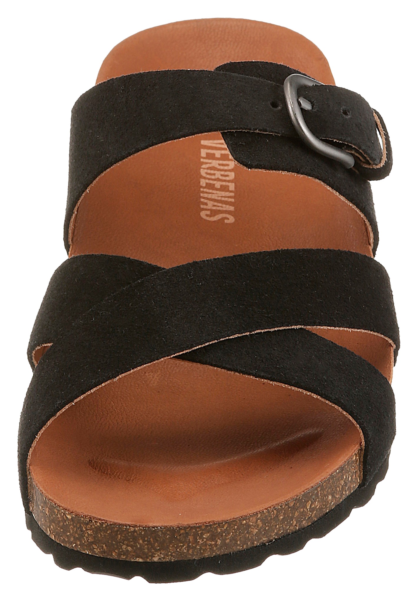 VERBENAS Pantolette »RUBI SERRAJE«  Sommerschuh, Hausschuh, Urlaubsschuh mit verstellbarer Schnalle