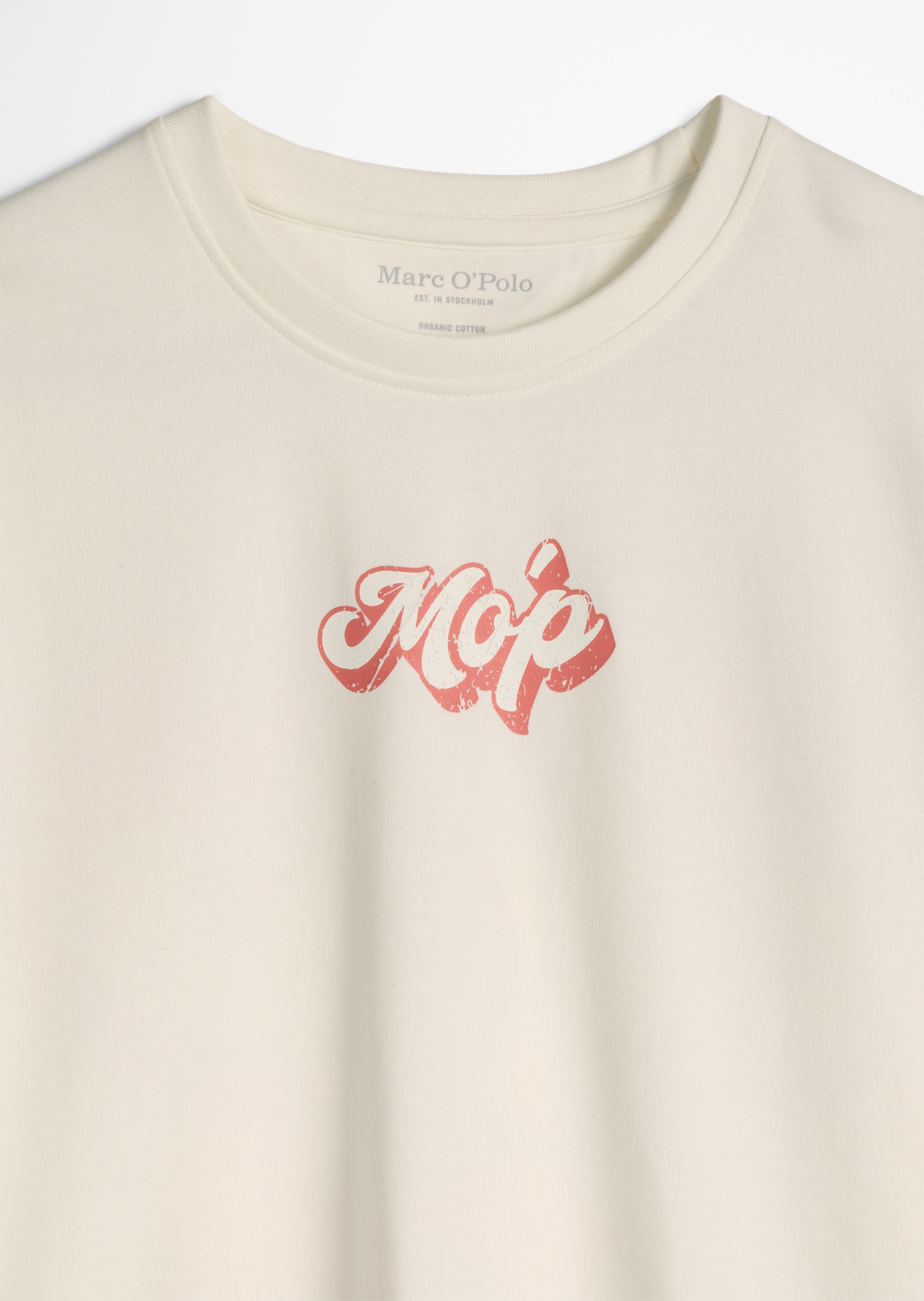 Marc O'Polo Junior T-Shirt kontrastfarbener Rückenprint, relaxed fit, Rundhals