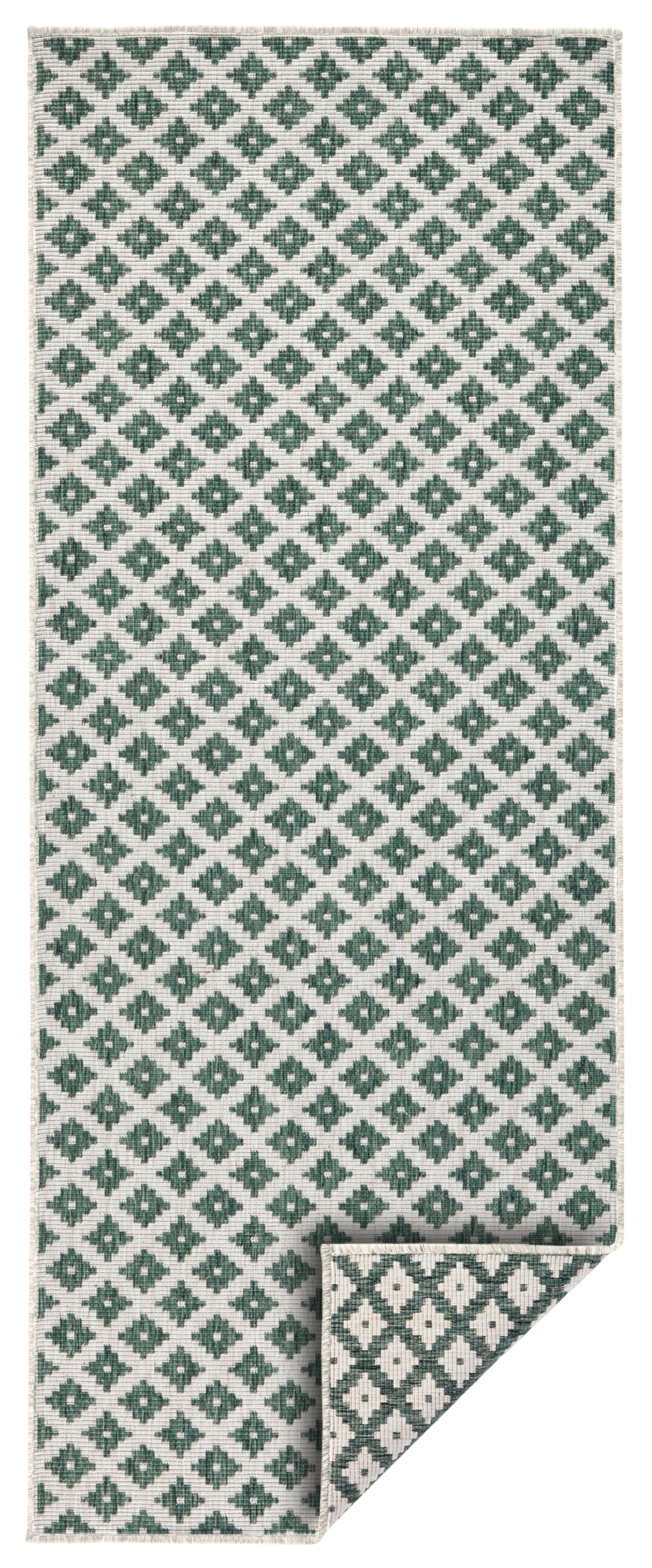 NORTHRUGS Teppich »Nizza Wendeteppich«, rechteckig, 5 mm Höhe, In-& Outdoor, Wetterfest, Balkon, Läufer, Wohnzimmer, Wasserfest