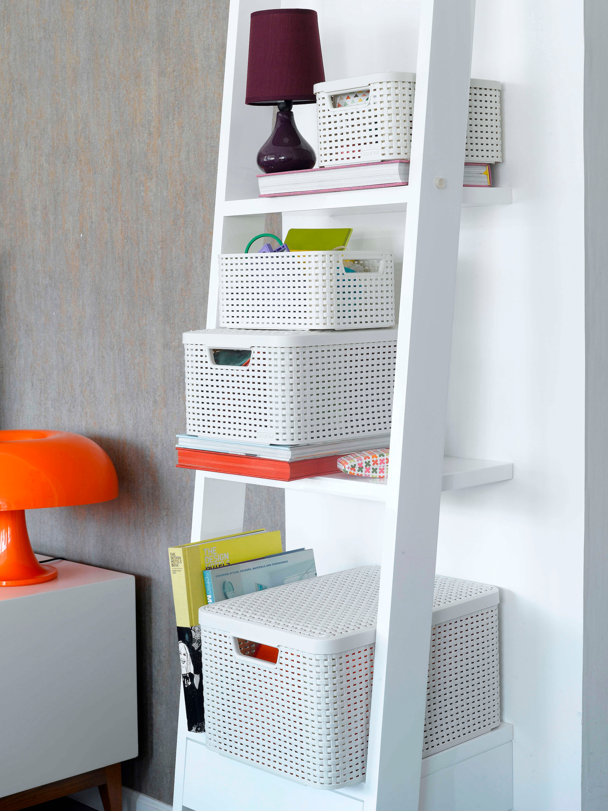Curver Organizer »Style Box L+M+S«, (Set, 3 St.), Aufbewahrungsbox, stapelbar mit und ohne Deckel