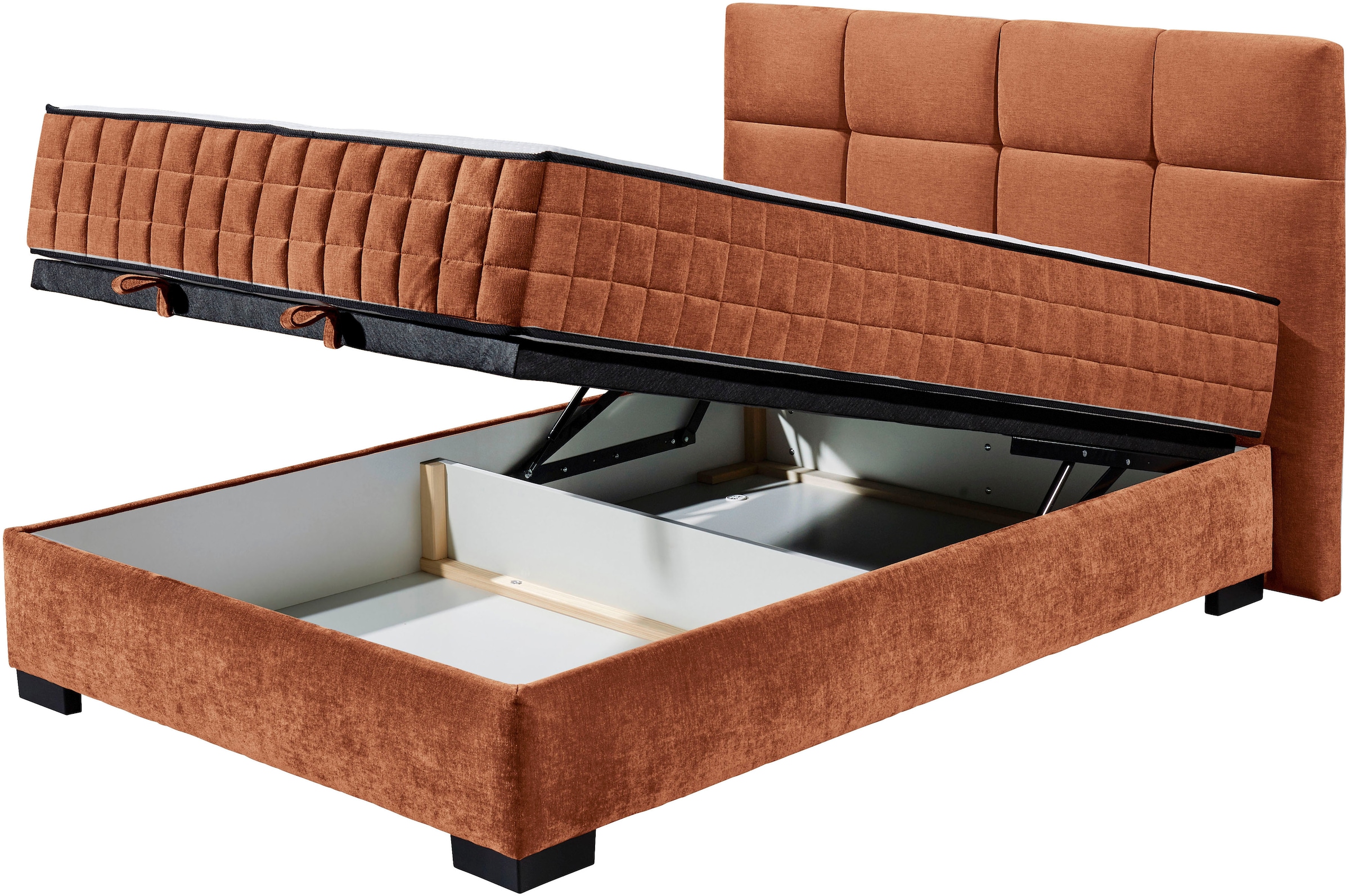 ED EXCITING DESIGN Boxbett »Nagol« mit Bettkasten, mit Wendematratze, erhältlich in verschiedenen Breiten