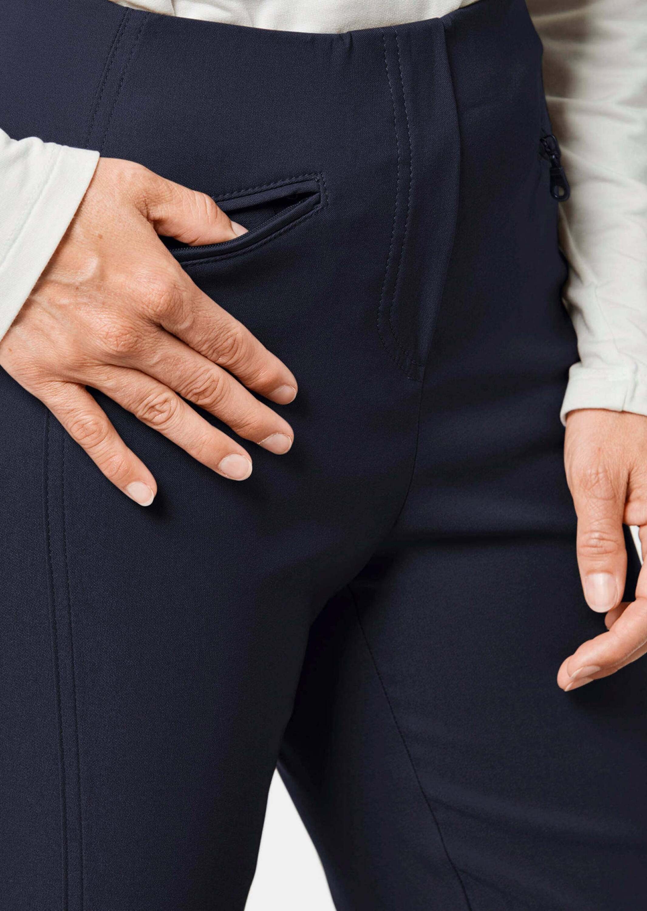 GOLDNER 2-in-1-Hose »Wärmende Schlupfhose LOUISA in knitterarmer Ware«