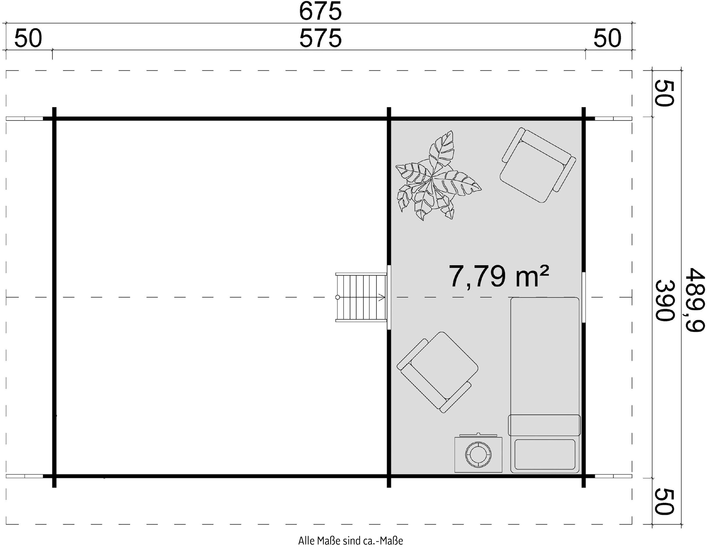 LASITA MAJA Gartenhaus »CAROLINE«, (Set, inkl. Fußbodenbretter zum Verlegen)