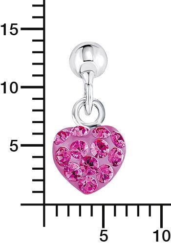 Amor Paar Ohrstecker »Herz, 9210435«, mit Kristallglas