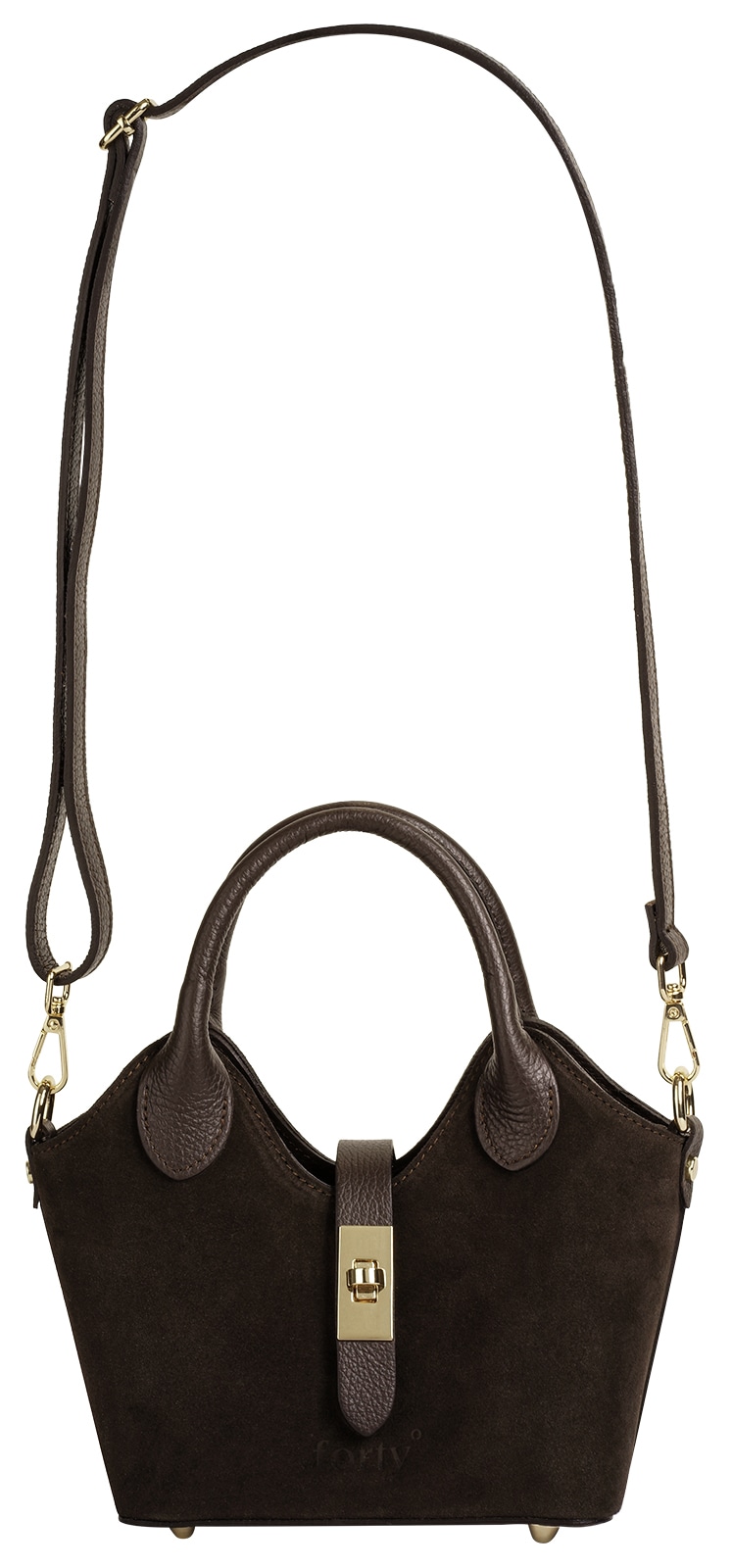 forty° Henkeltasche »FORTY° Damen BELTRAVA - S echt Leder, Made in Italy« echt Leder, Made in Italy