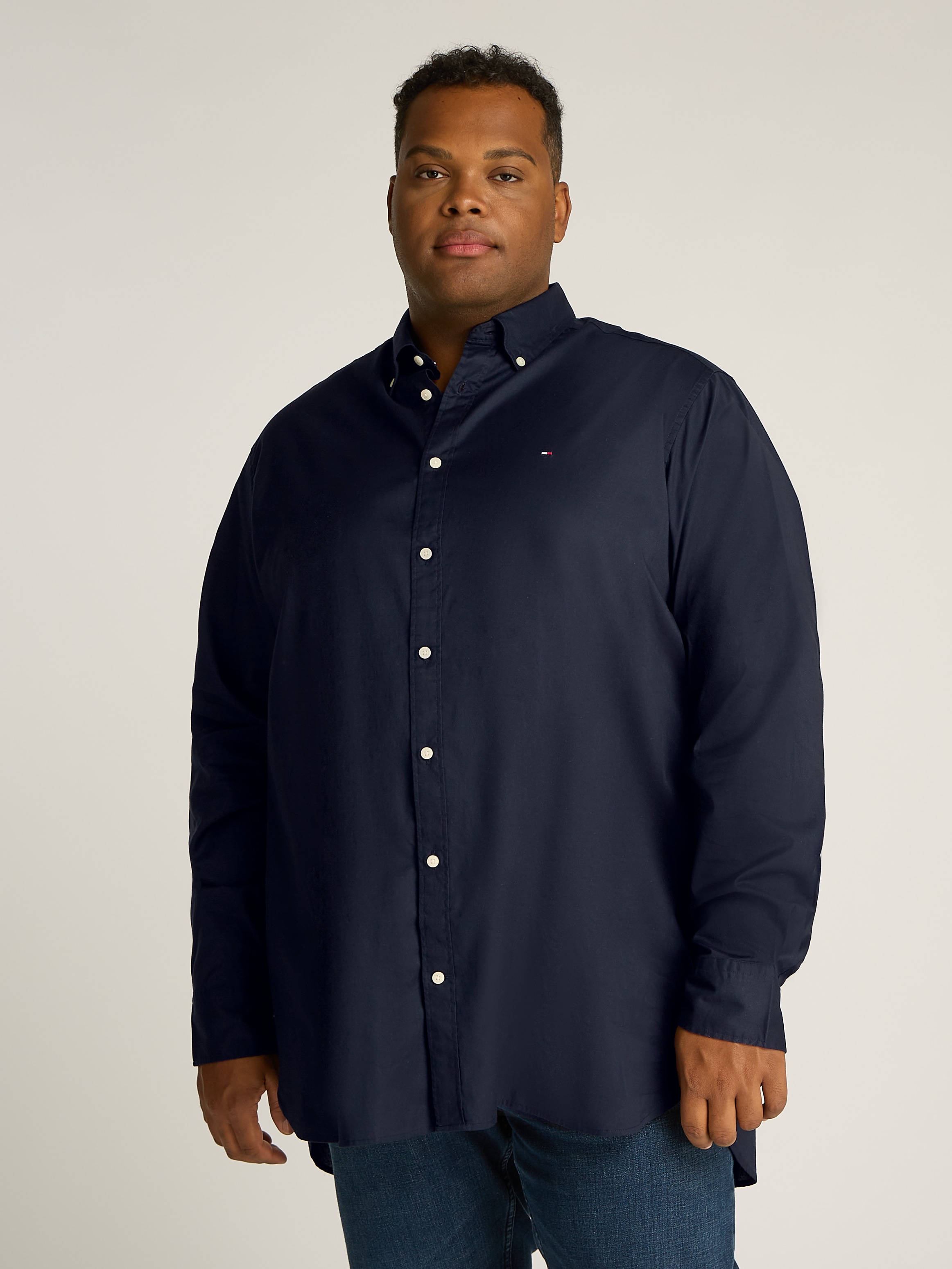 Tommy Hilfiger Big & Tall Langarmhemd »BT - CORE FLEX POPLIN RF SHIRT«