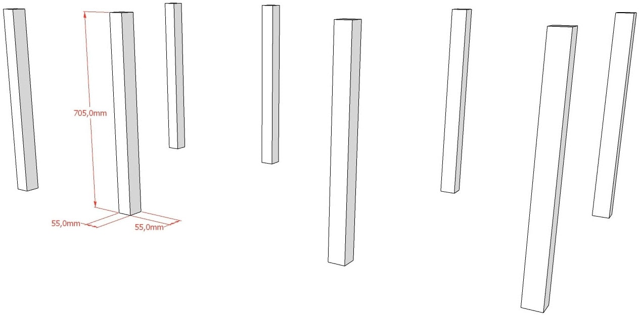 Vipack Etagenbett »Forrest in Buche massiv natur lackiert, umlaufende Sprossen-Optik« 2 Liegeflächen 90/200cm, geteilte Pfosten ca. 55x55 mm, stabil gebaut,  inkl. Lattenrost, rückbaubar zu 2 Einzelbetten zur weiteren Nutzung