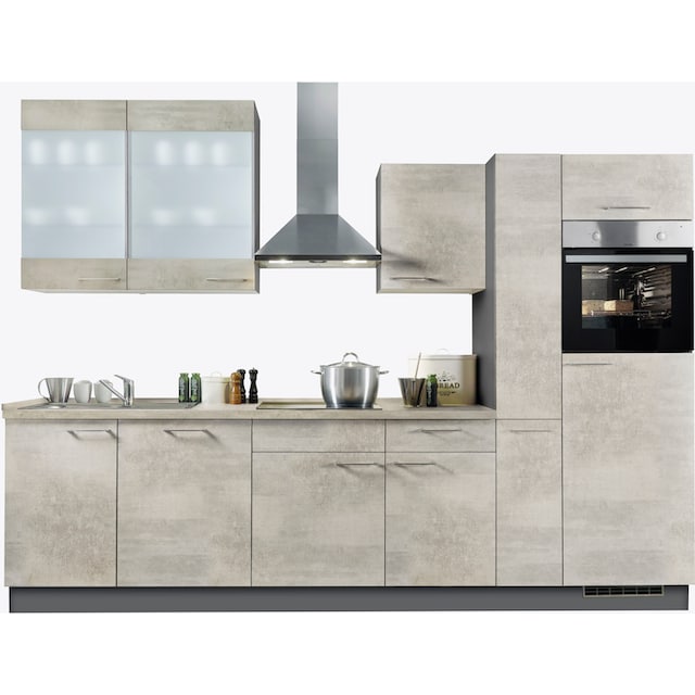 Express Küchen Küchenzeile »Trea«, vormontiert, mit Vollauszug und  Soft-Close-Funktion, Breite 310 cm online bei OTTO
