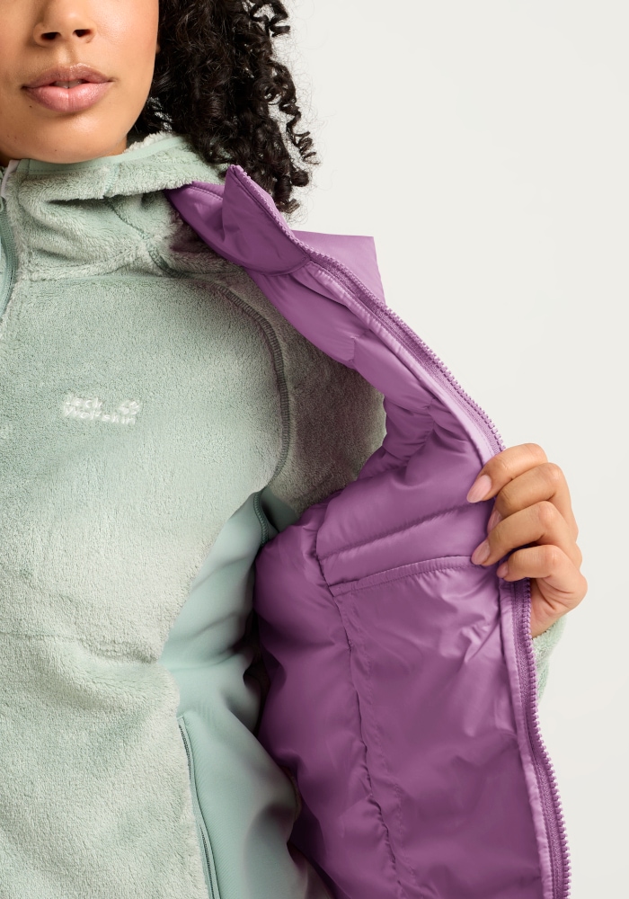 Jack Wolfskin Daunenweste »WILD PASS DOWN VEST W RDS« Daunenweste, warm, wind- und wasserabweisend