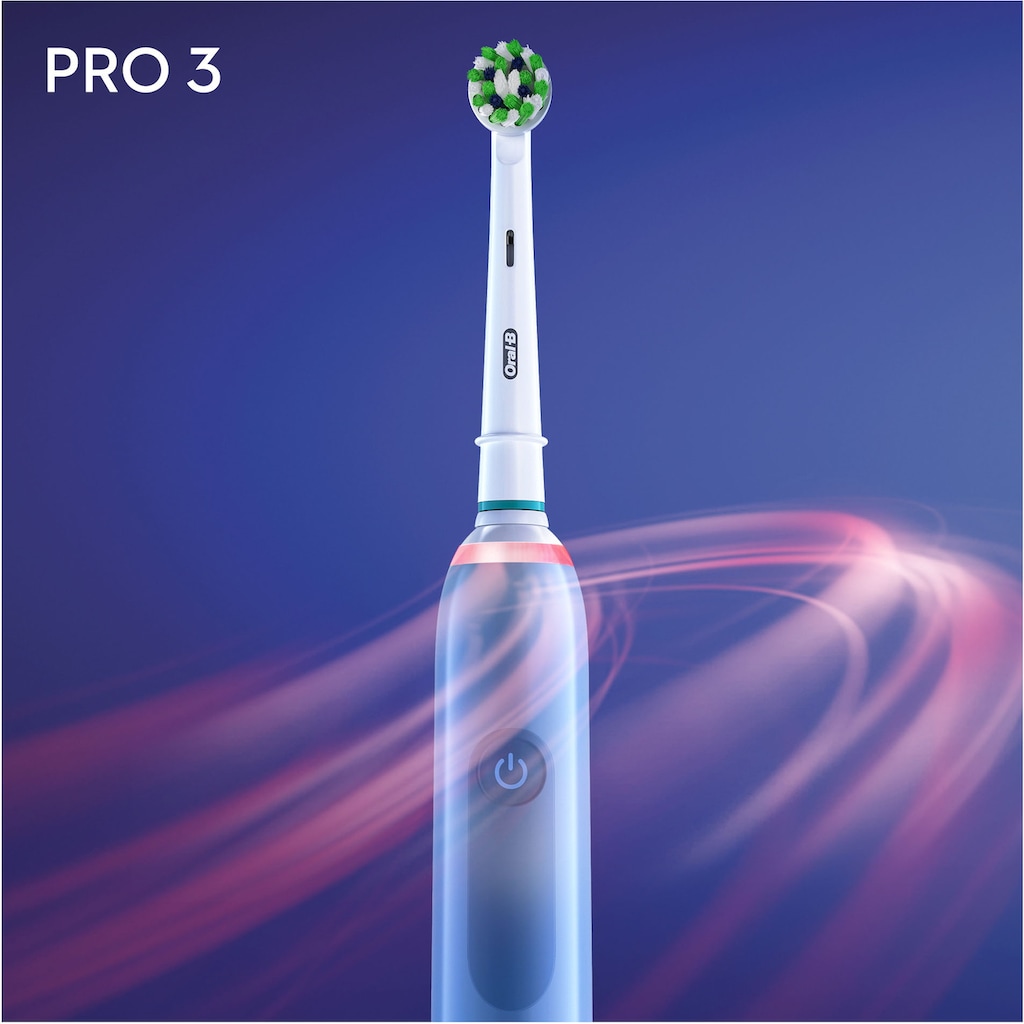 Oral-B Elektrische Zahnbürste »Pro 3 3000 Cross Action«, 1 St. Aufsteckbürsten