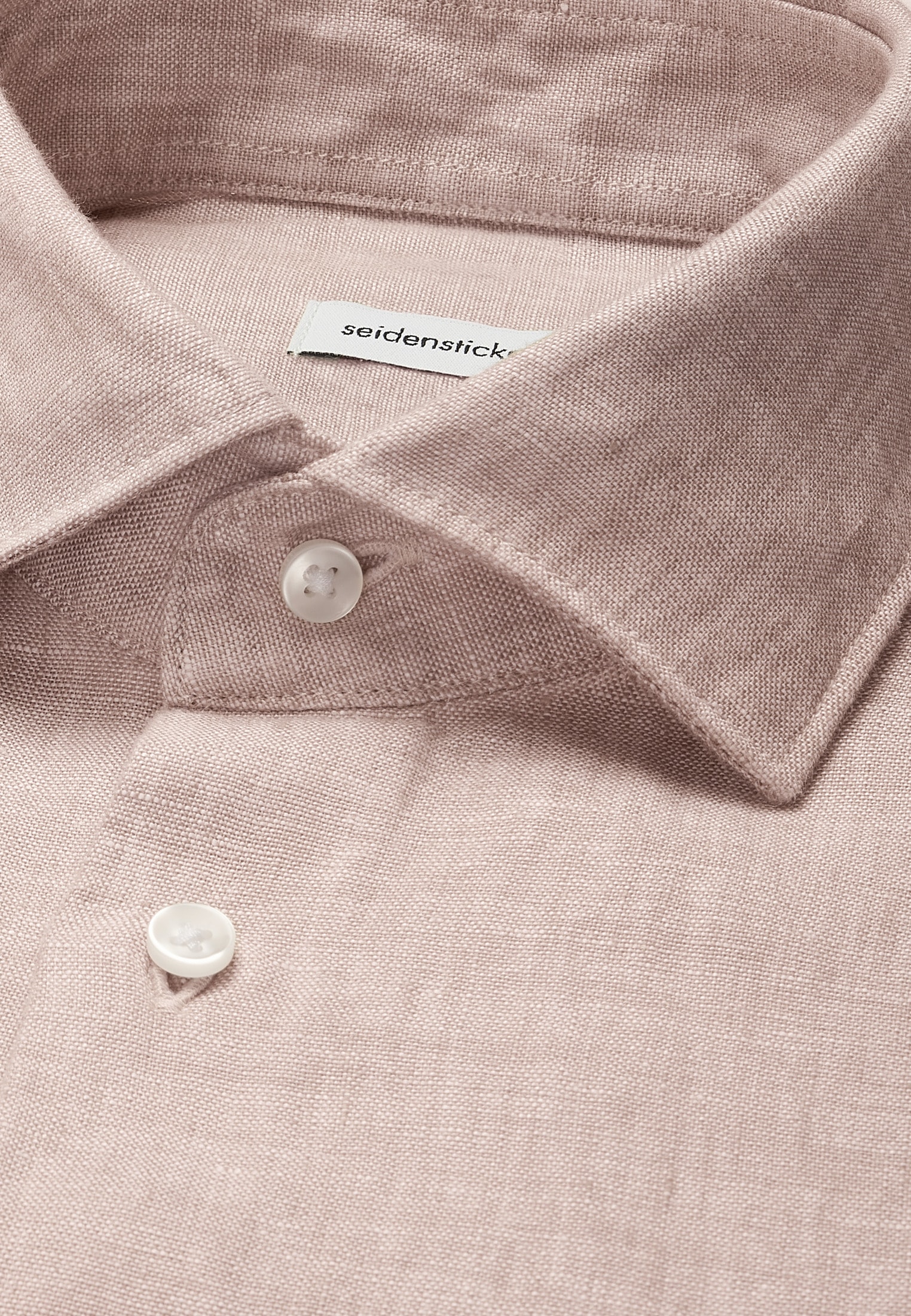 seidensticker Leinenhemd »Schwarze Rose« Slim 1/1 Kentkragen Uni