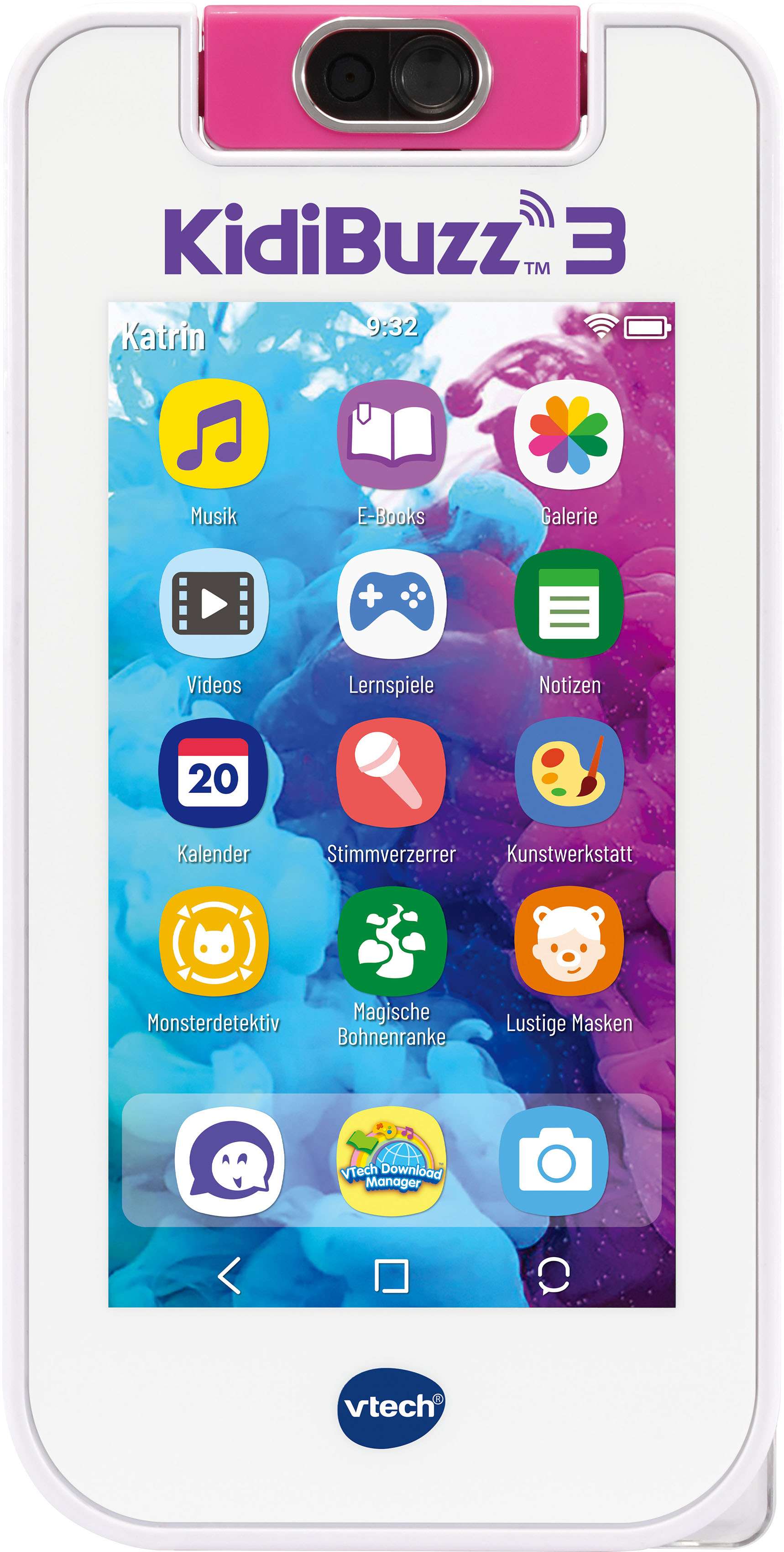 Spiel-Smartphone »Kiditronics, KidiBuzz 3, pink«