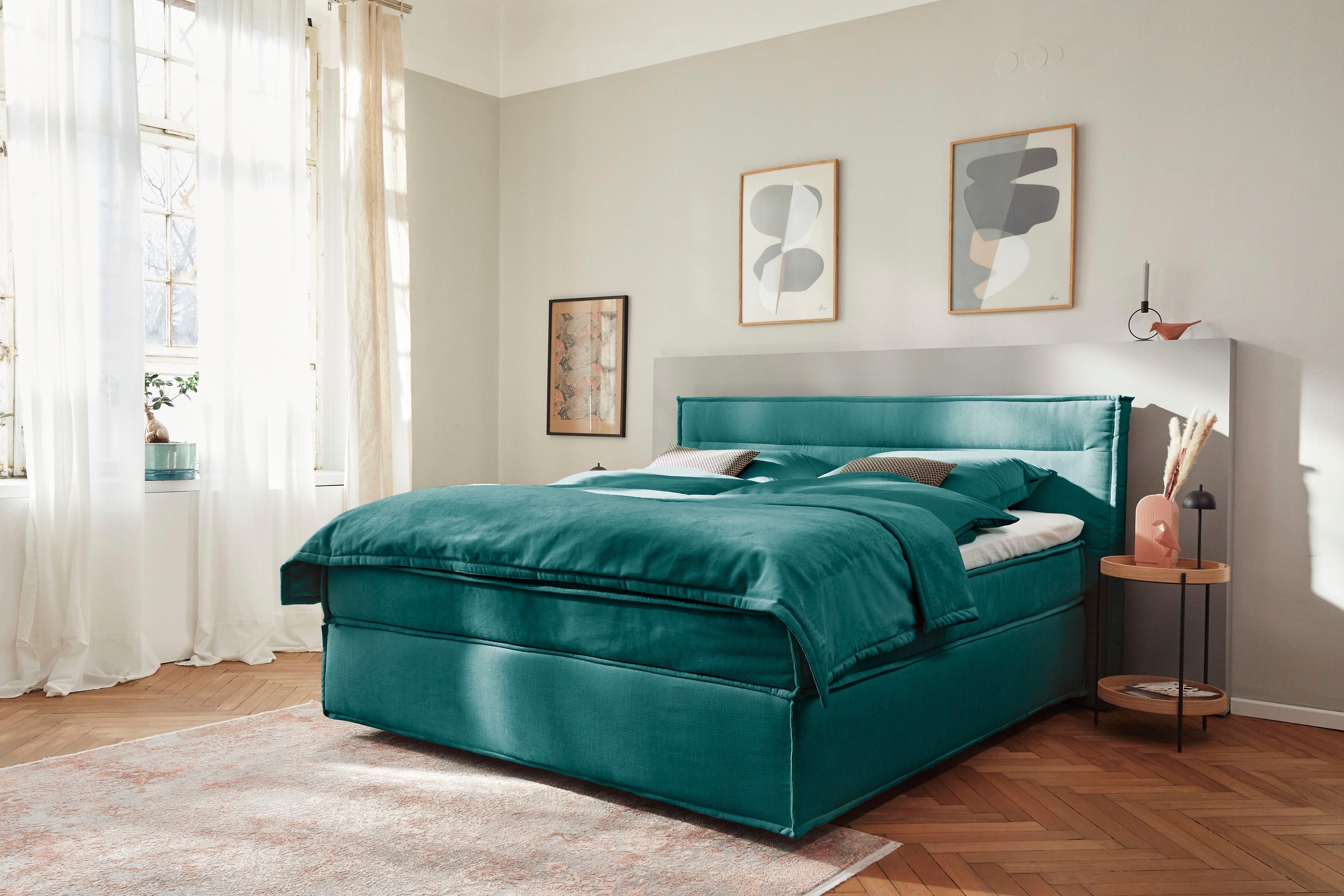 Musterring Boxspringbett »JustB! SC100« schwebende Optik, inklusive Topper, verschiedene Farben, 180 x 200 cm