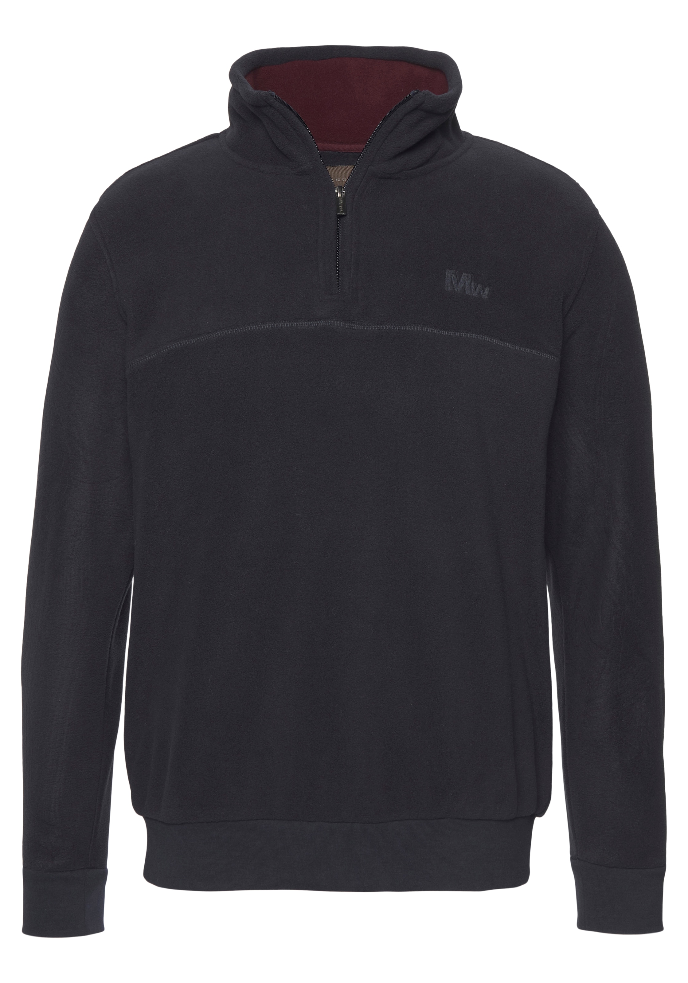 Man's World Fleecepullover, für die Übergangszeit aus Fleece, schnelltrocknend