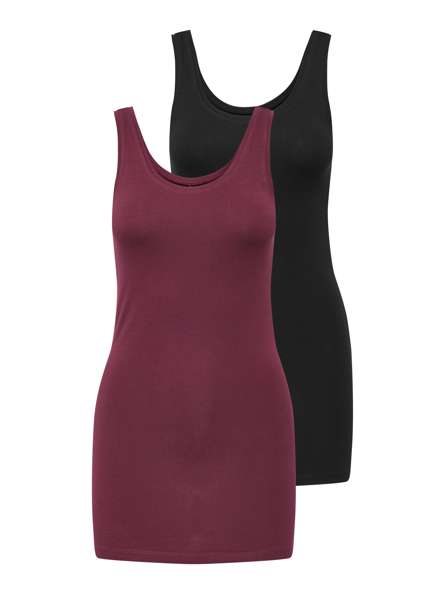 ONLY Tanktop »ONLLIVE LOVE NEW LONG TT 2PACK NOOS«, (Packung, 2er-Pack)