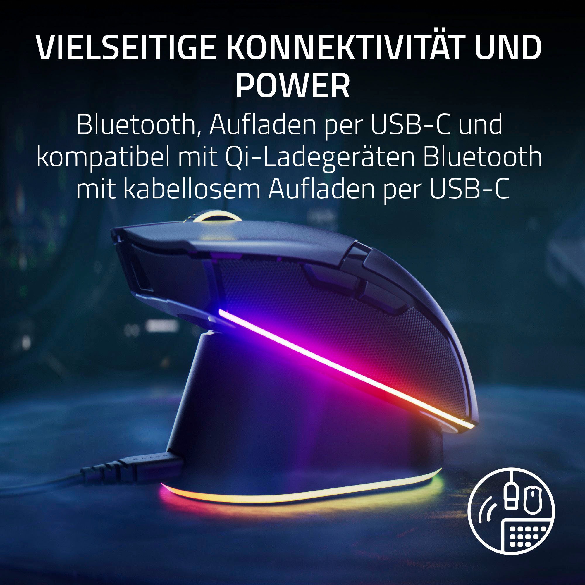 RAZER Gaming-Maus »Cobra Pro«, USB-RF kabellos + Bluetooth